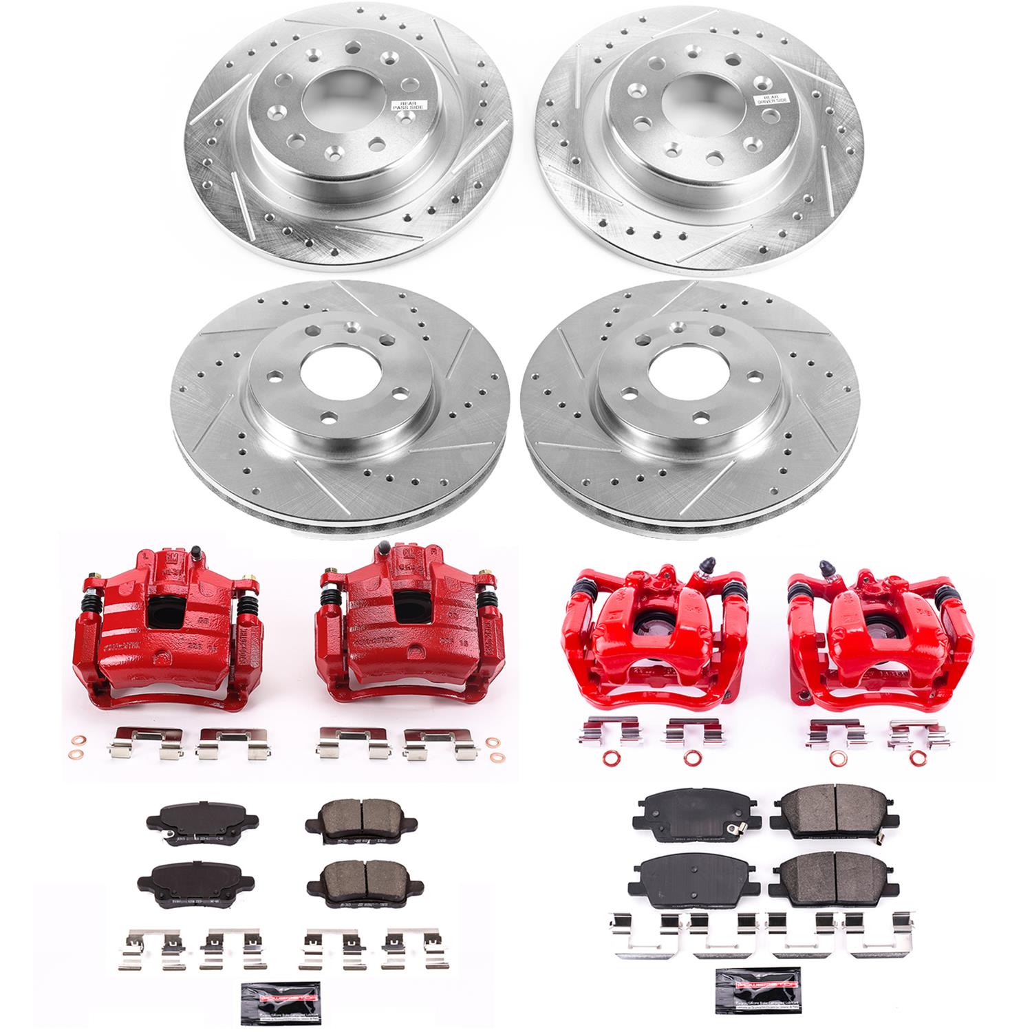 Power Stop 18-19 Chevrolet Equinox Front & Rear Z23 Evolution Sport Brake Kit w/Calipers (1x psbK7400, 1x psbS5546, 1x psbS5544, 1x psbK7721) thumbnail 5