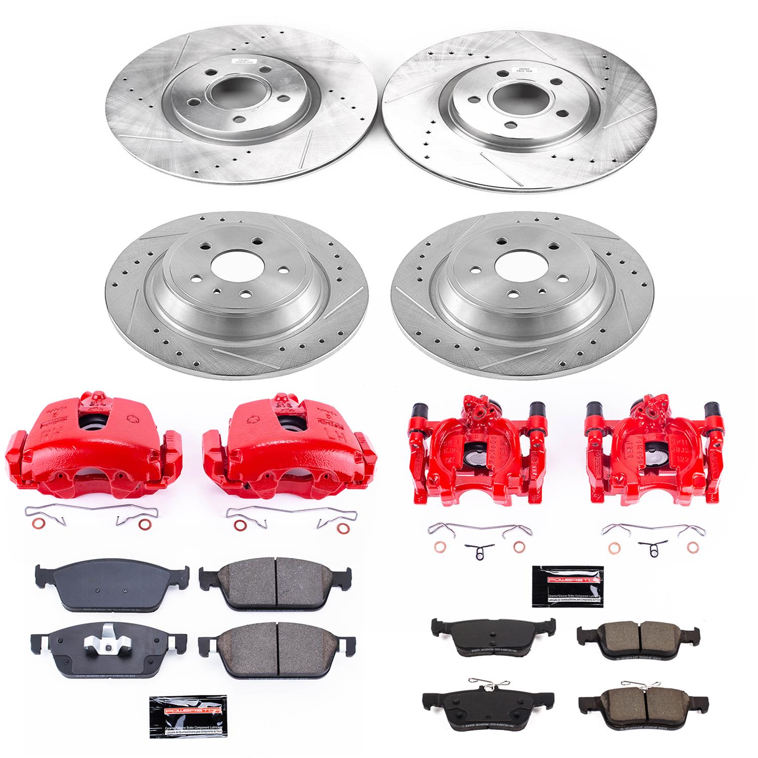 Power Stop 2017 Ford Escape Front & Rear Z23 Evolution Sport Brake Kit w/Calipers (1x psbS5476, 1x psbS5482, 1x psbK7723, 1x psbK7338) thumbnail 5