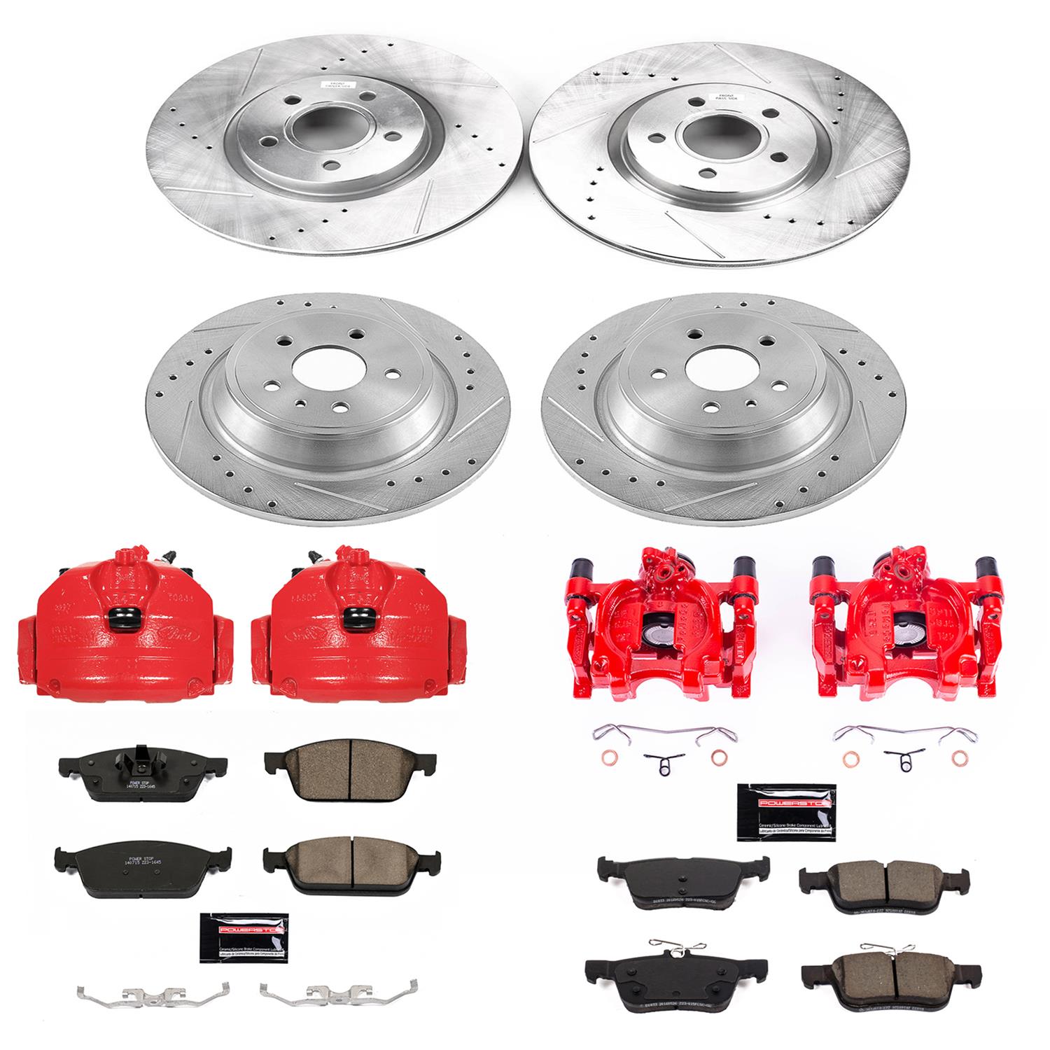 Power Stop 17-19 Ford Escape Front & Rear Z23 Evolution Sport Brake Kit w/Calipers (1x psbK6349, 1x psbS5476, 1x psbS5482, 1x psbK7723) thumbnail 5