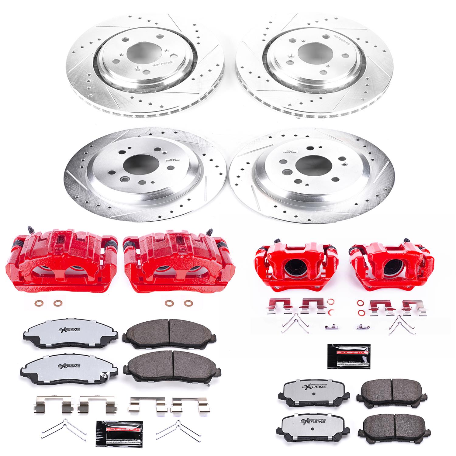 Power Stop 17-20 Honda Ridgeline Front and Rear Z36 Truck & Tow Kit w/Cals (1x psbK7727-36, 1x psbS7142, 1x psbS3826A, 1x psbK7352-36) thumbnail 7