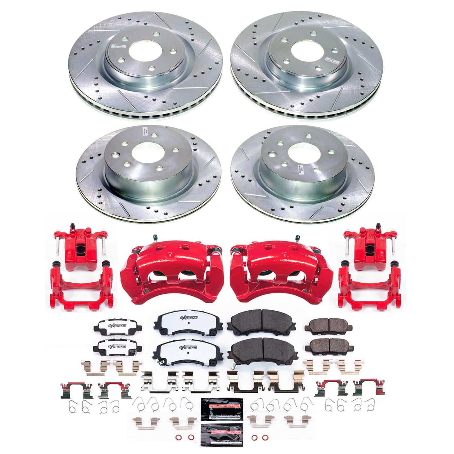 Power Stop 2023 Nissan Z Front and Rear Z26 Street Kit w/Calipers (1x psbS6036, 1x psbK8062-26, 1x psbK6944-26, 1x psbS7146) thumbnail 6
