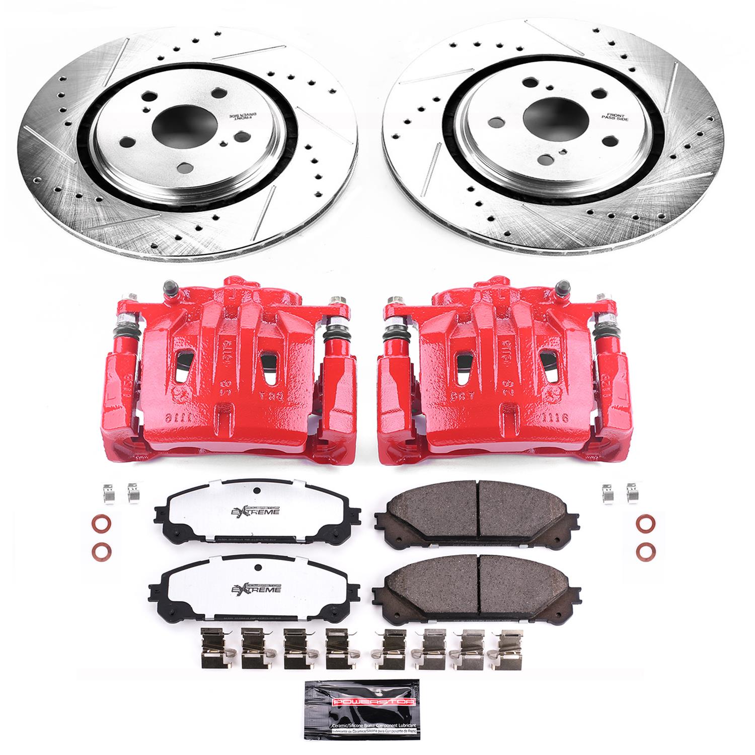 Power Stop 16-21 Lexus RX450h Front Z36 Truck & Tow Kit w/Cals (1x psbS6274, 1x psbK7688-36) thumbnail 6