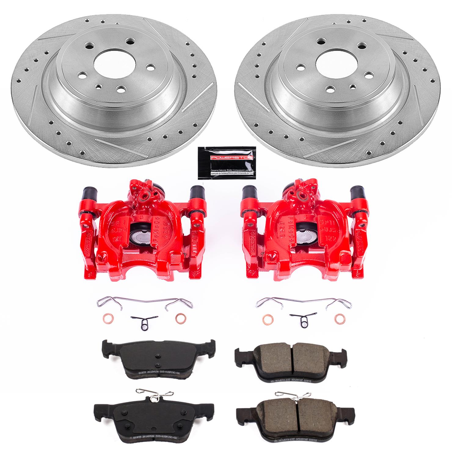 PowerStop Rear Z23 Evolution Sport Brake Kit w/ Calipers | Genesis G80 (17-18) (KC5848)