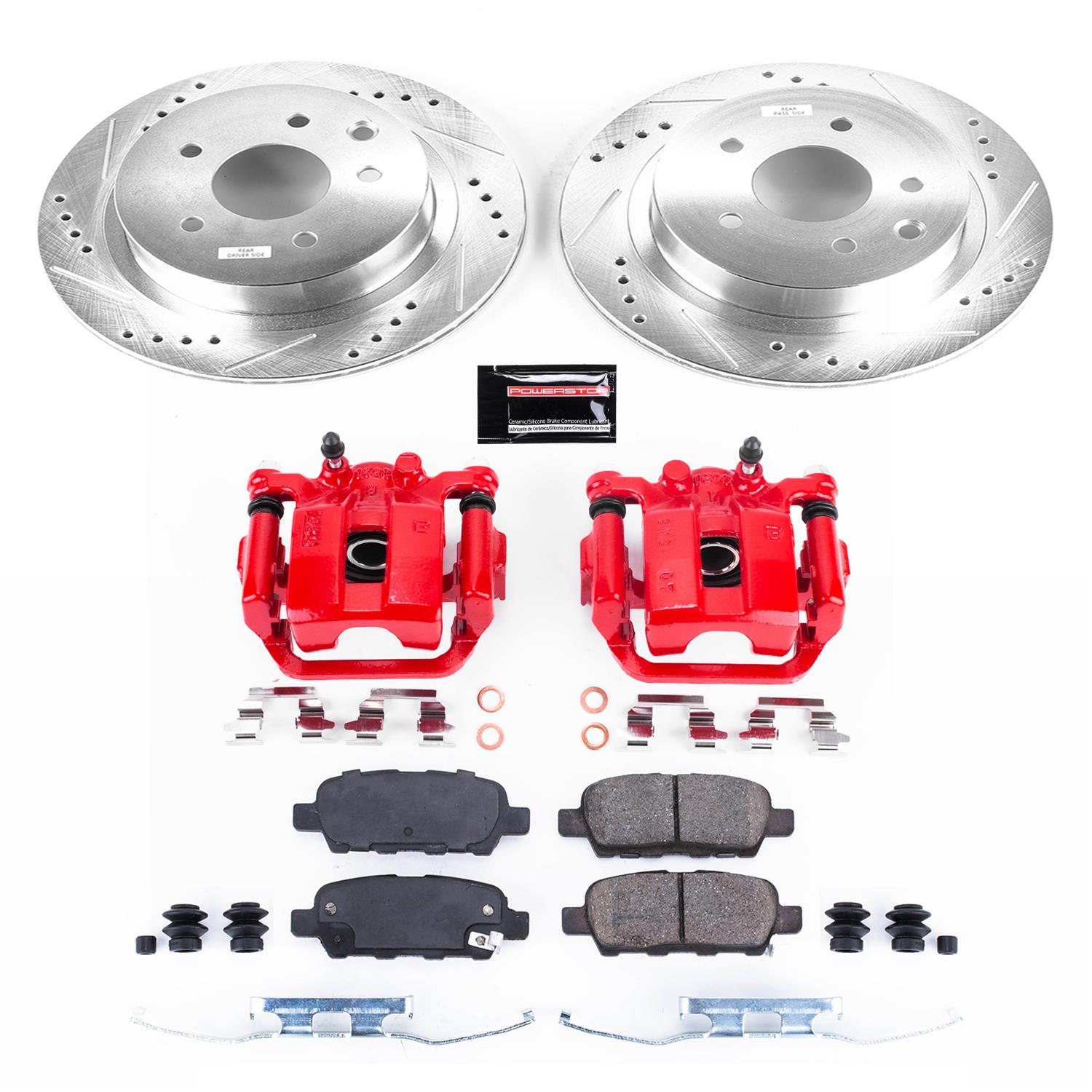 Power Stop 08-14 Nissan Rogue Rear Z23 Evolution Sport Brake Kit w/Calipers (1x psbK7881, 1x psbS3436) thumbnail 8