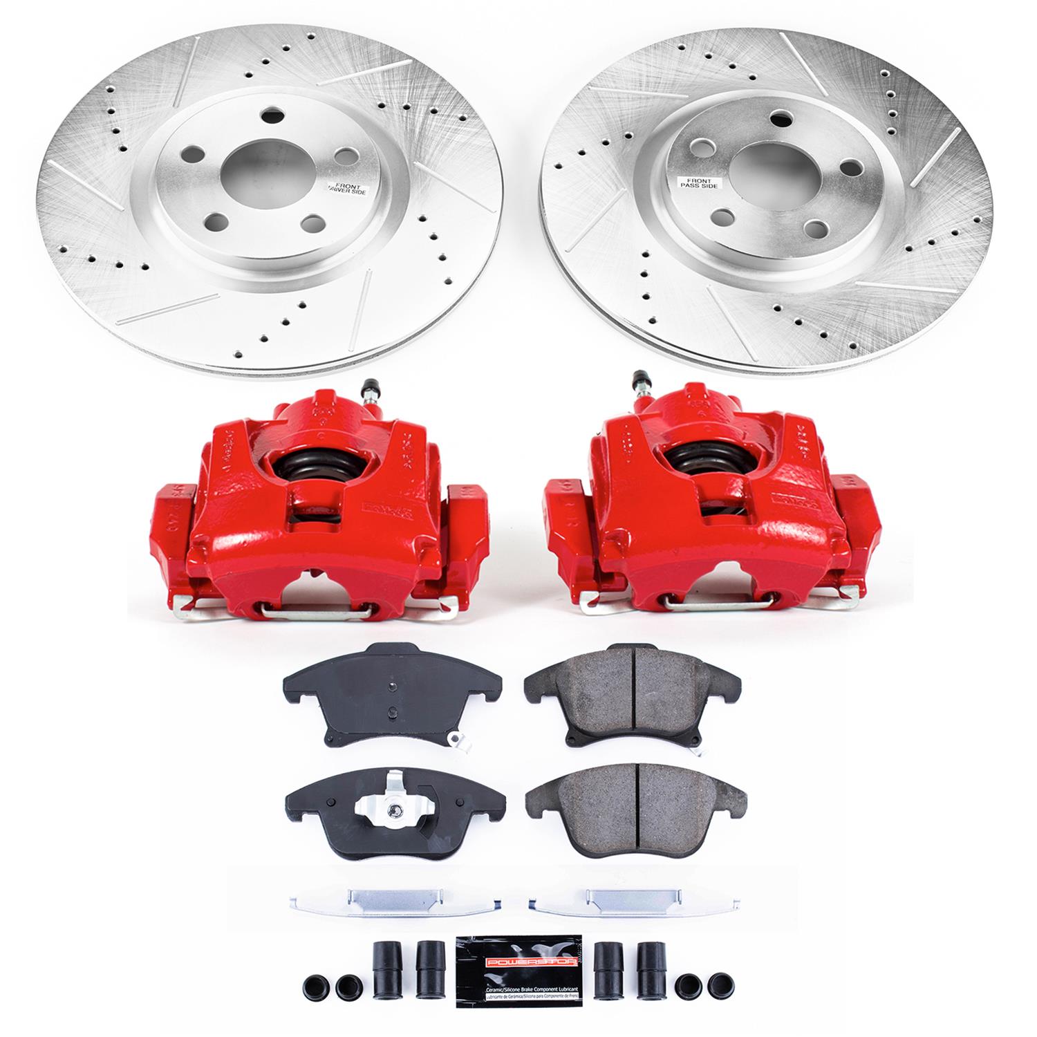Power Stop 17-19 Lincoln MKZ Front Z23 Evolution Sport Brake Kit w/Calipers (1x psbS5474, 1x psbK7885) thumbnail 8