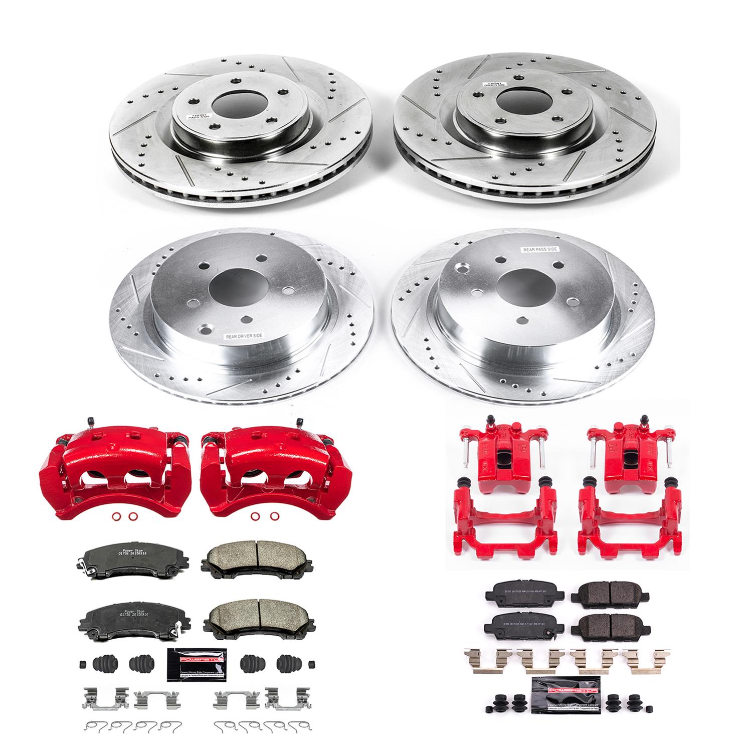 Power Stop 18-19 Infiniti Q50 Front & Rear Z23 Evolution Sport Brake Kit w/Calipers (1x psbS6036, 1x psbK6944, 1x psbK8021, 1x psbS7146) thumbnail 5