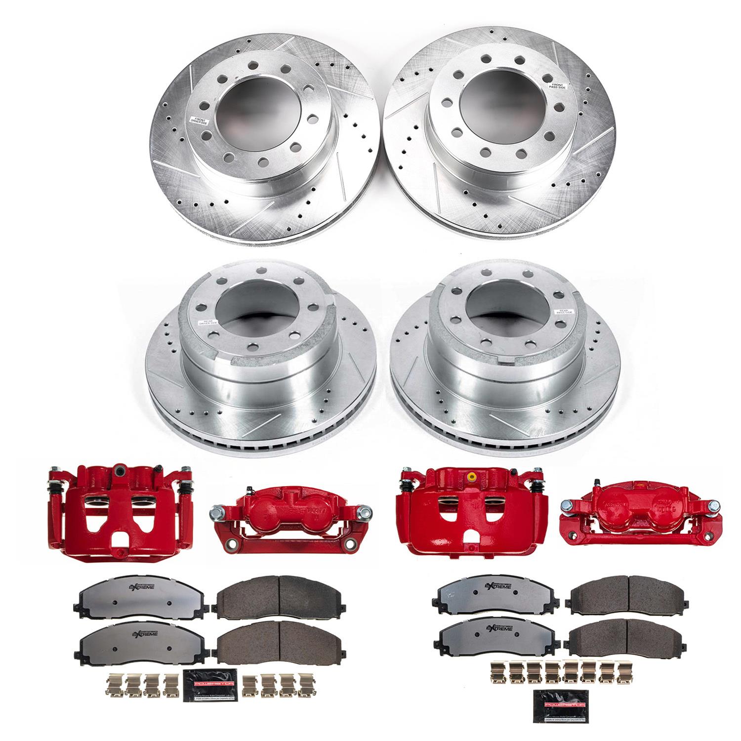 Power Stop 2016 Ford F-350 Super Duty Front & Rear Z36 Truck & Tow Kit w/Cals (Bundled Kit) thumbnail 6