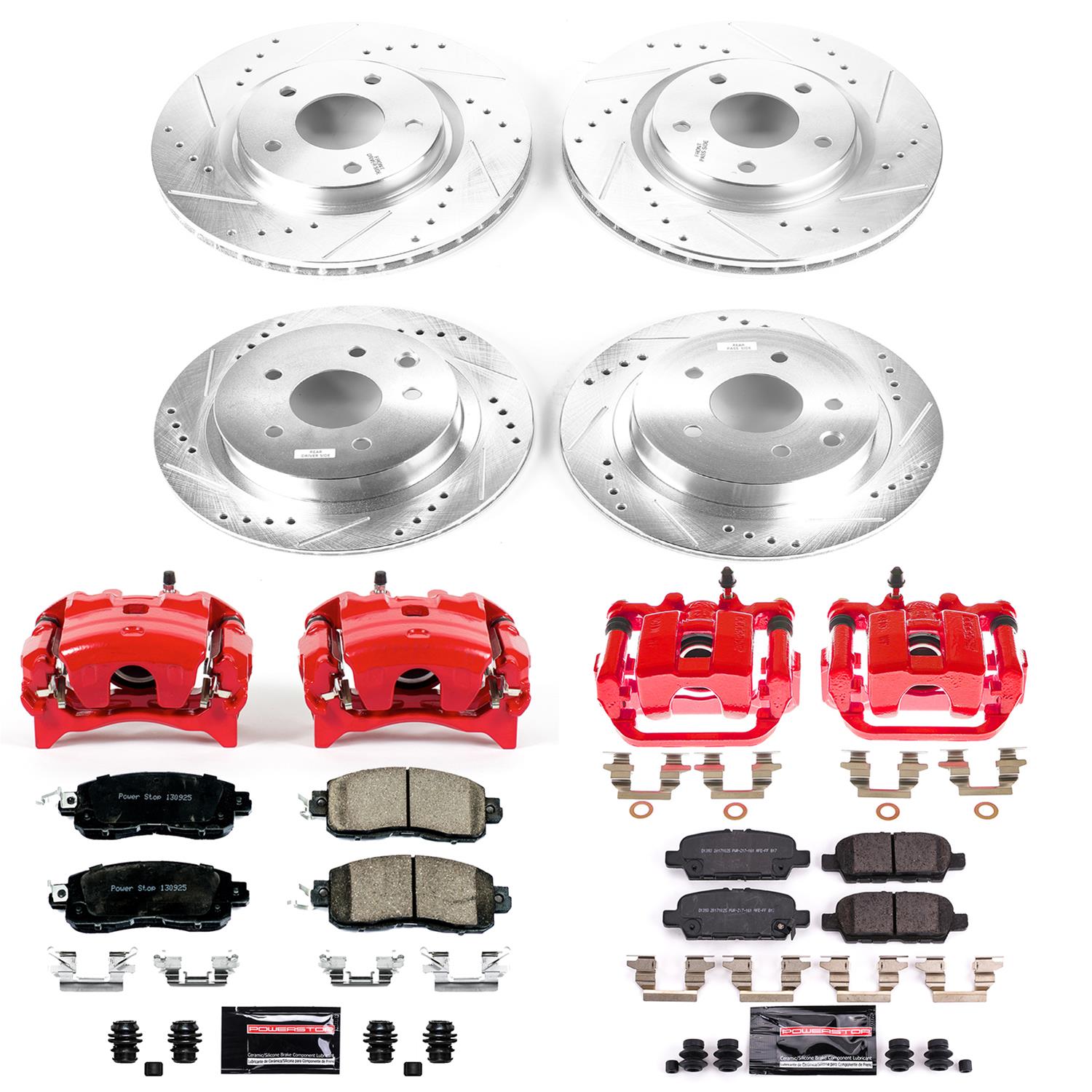 Power Stop 14-17 Nissan Leaf Front & Rear Z23 Evolution Sport Brake Kit w/Calipers (1x psbS7102, 1x psbK7215, 1x psbK6761, 1x psbS6696) thumbnail 6