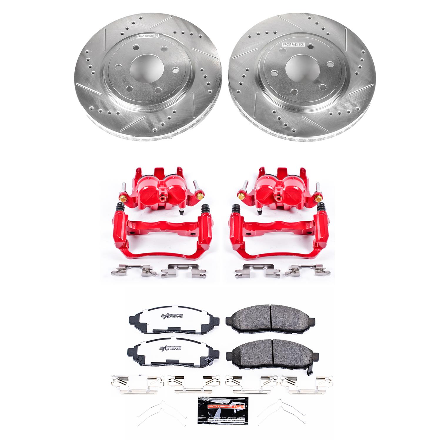Power Stop 16-22 Nissan Frontier Front Z36 Truck & Tow Kit w/Cals (1x psbS3122A, 1x psbK8325-36) thumbnail 2