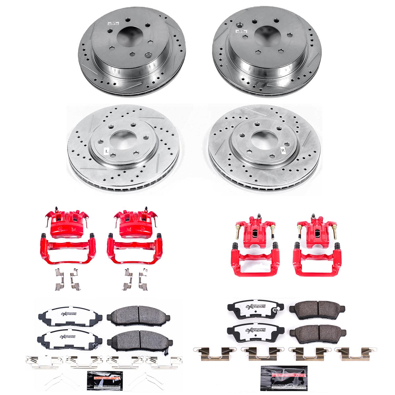 Power Stop 2019 Nissan Frontier Front & Rear Z36 Truck & Tow Brake Kit w/Calipers (1x psbKC4621-36, 1x psbKC8324-36) thumbnail 9