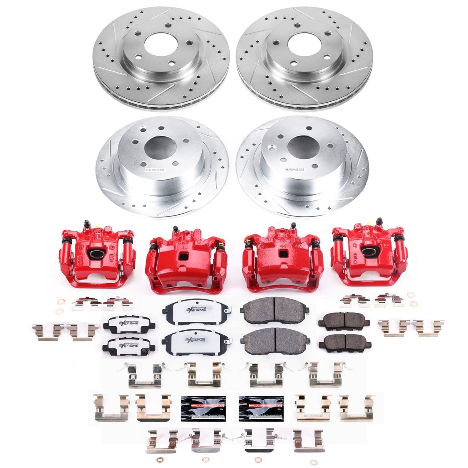 Power Stop 2019 Nissan Sentra Front and Rear Z26 Street Kit w/Calipers (1x psbS3306, 1x psbS3582, 1x psbK6961-26, 1x psbK8335-26) thumbnail 6