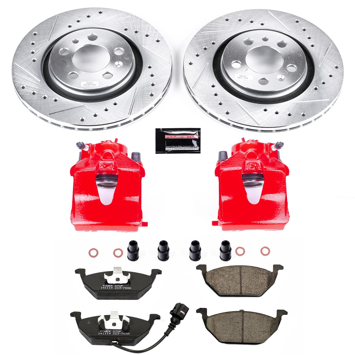 Power Stop 99-06 Volkswagen Beetle Front Z23 Evolution Sport Brake Kit w/Calipers (1x psbK839, 1x psbS2110) thumbnail 7