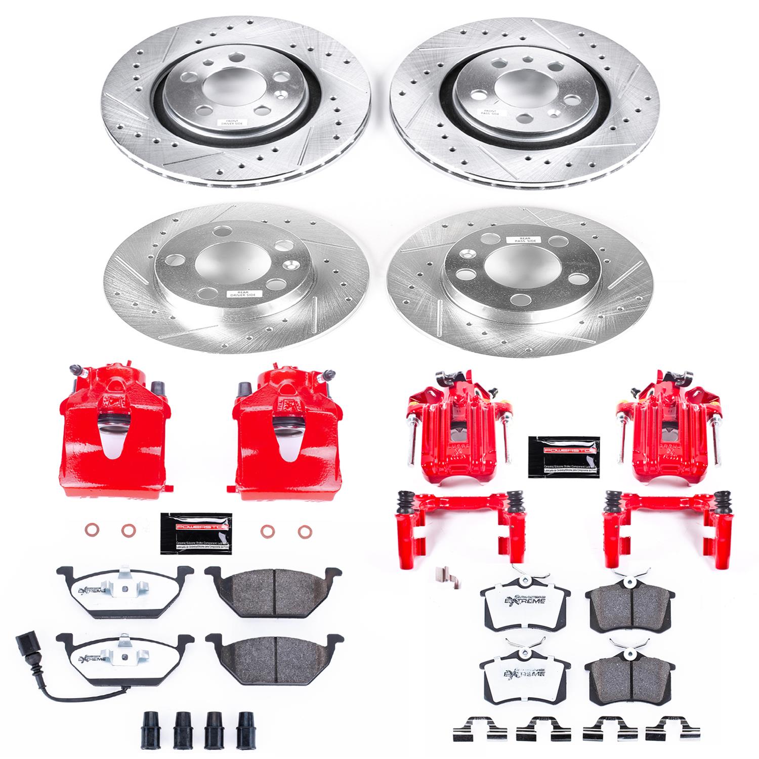 Power Stop 01-05 Volkswagen Jetta Front & Rear Z26 Street Warrior Brake Kit w/Calipers (1x psbKC839-26, 1x psbKC847-26) thumbnail 6