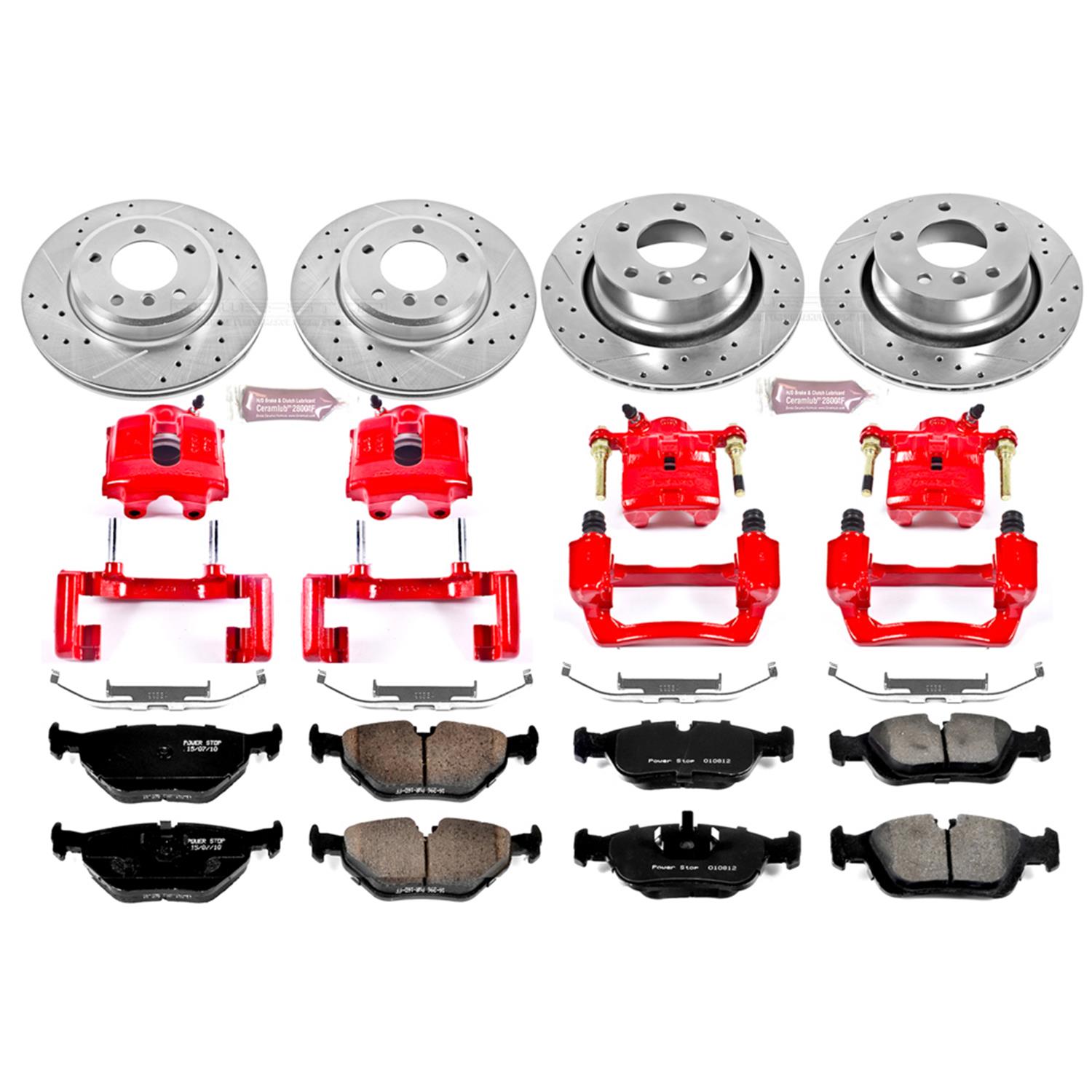 Power Stop 03-08 BMW Z4 Front & Rear Z23 Evolution Sport Brake Kit w/Calipers (1x psbK962, 1x psbS1618A, 1x psbS2640A, 1x psbK869) thumbnail 2