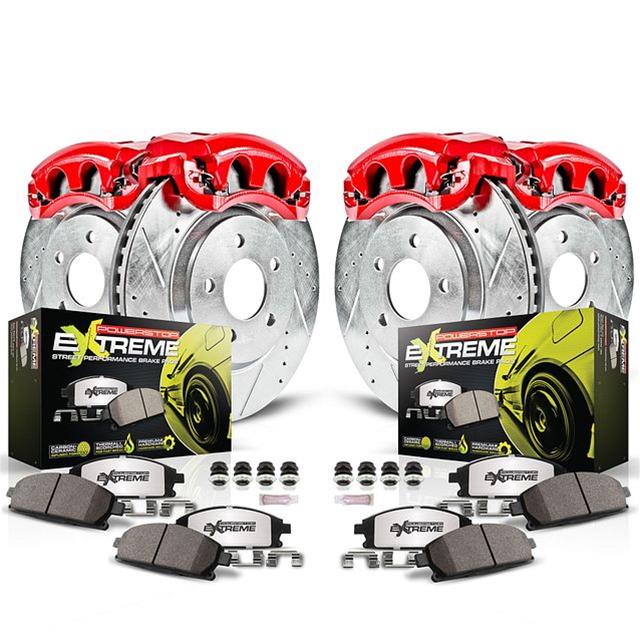 Power Stop 11-13 BMW 328i Front & Rear Z26 Street Kit (1x psbKC5980-26, 1x psbKC6073A-26) thumbnail 8
