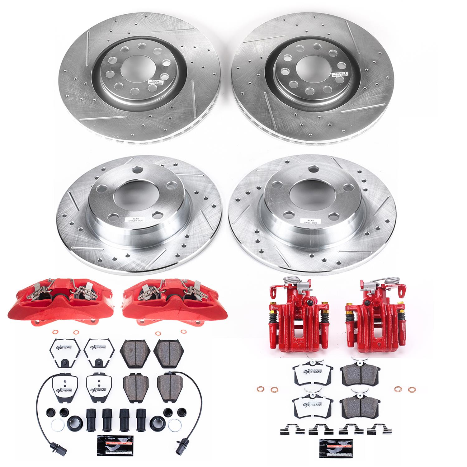 Power Stop 01-05 Audi Allroad Quattro Front and Rear Z26 Street Kit w/Cals (1x psbK940-26, 1x psbS2636, 1x psbK886-26, 1x psbS2758) thumbnail 6