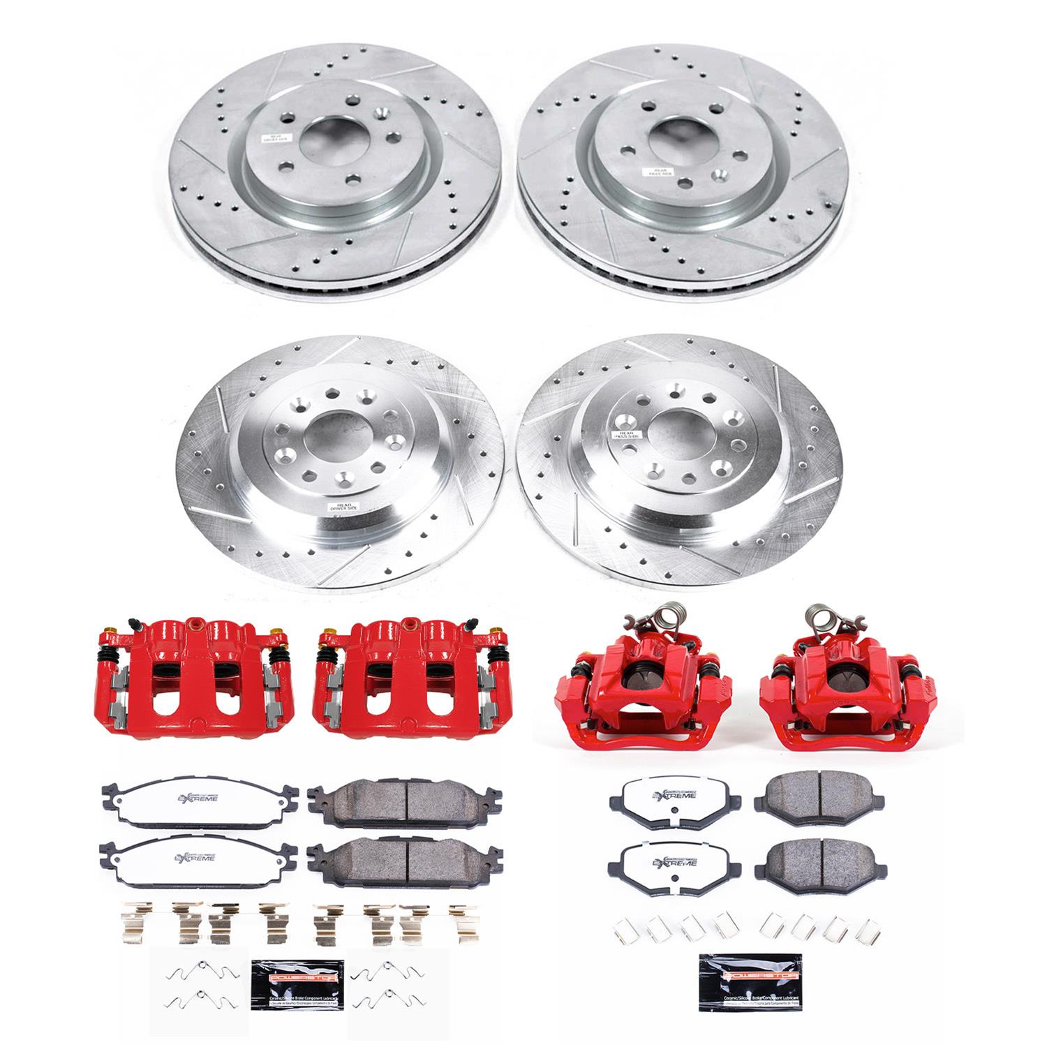 Power Stop 11-19 Lincoln MKT Front and Rear Z36 Truck & Tow Kit w/Cals (1x psbS5262, 1x psbS5214, 1x psbK5583-36, 1x psbK8846-36) thumbnail 9