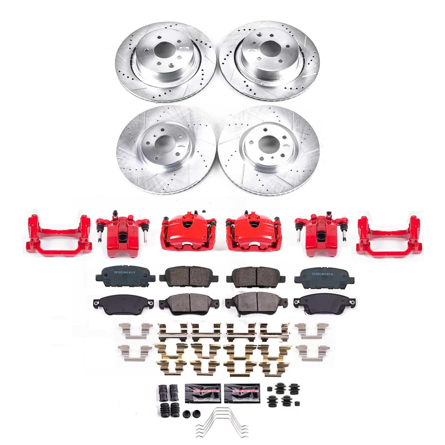 Power Stop 14-15 Infiniti Q60 Front and Rear Z23 Evolution Kit w/Calipers (1x psbS3738, 1x psbS3702, 1x psbK3022, 1x psbK9062) thumbnail 2