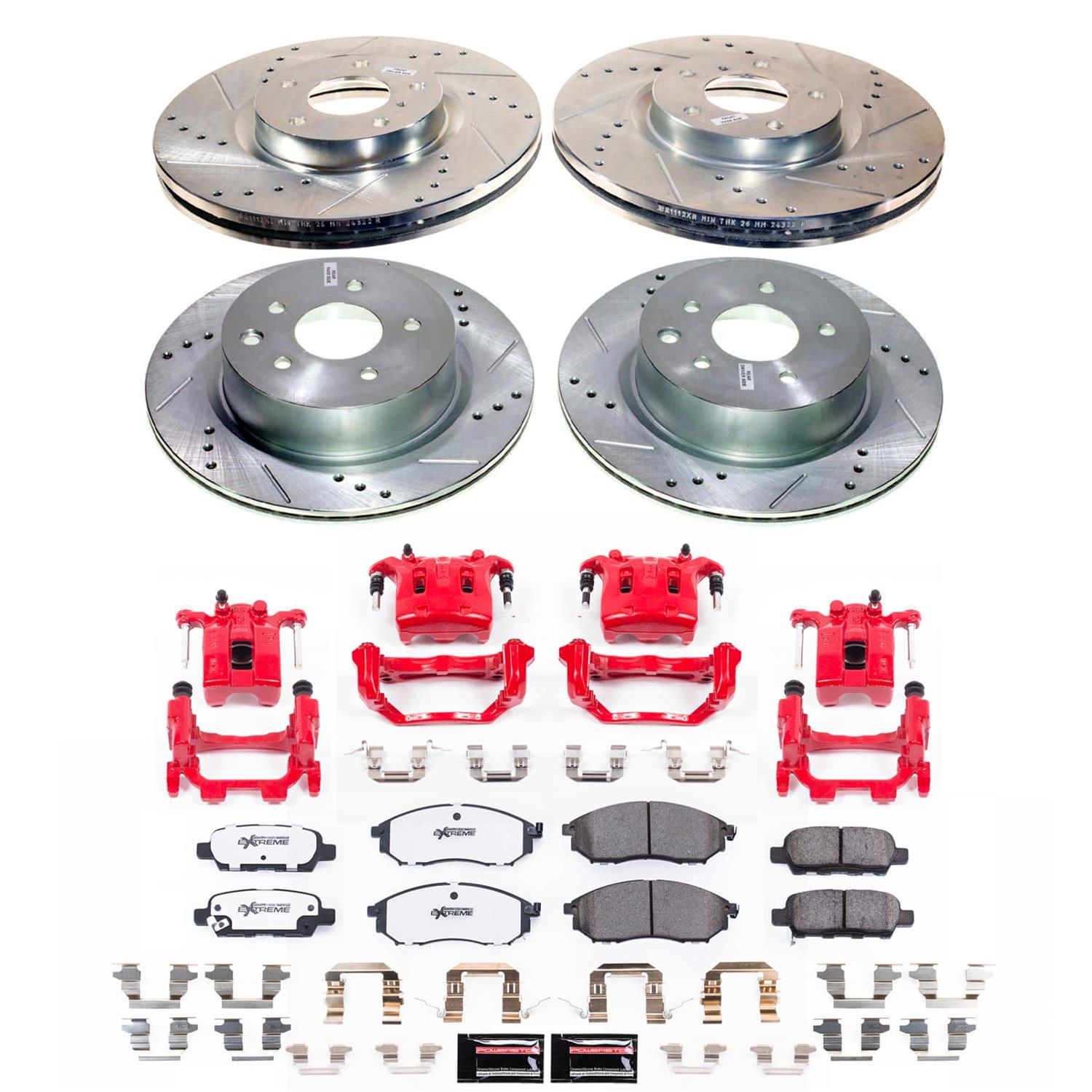 Power Stop 08-09 Infiniti EX35 Front and Rear Z26 Street Kit w/Calipers (1x psbS6036, 1x psbK112-26, 1x psbS2870B, 1x psbK9064-26) thumbnail 6