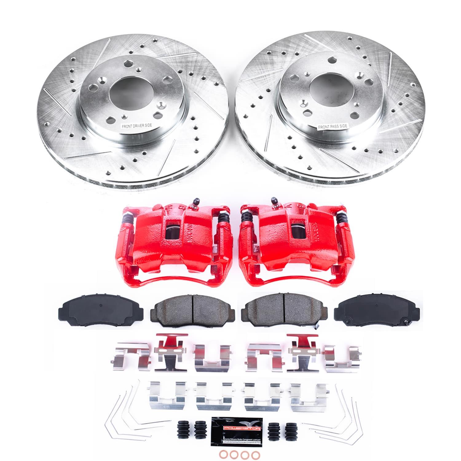 Power Stop 06-11 Honda Civic Front Z23 Evolution Kit w/Calipers (1x psbS3448, 1x psbK9109) thumbnail 2