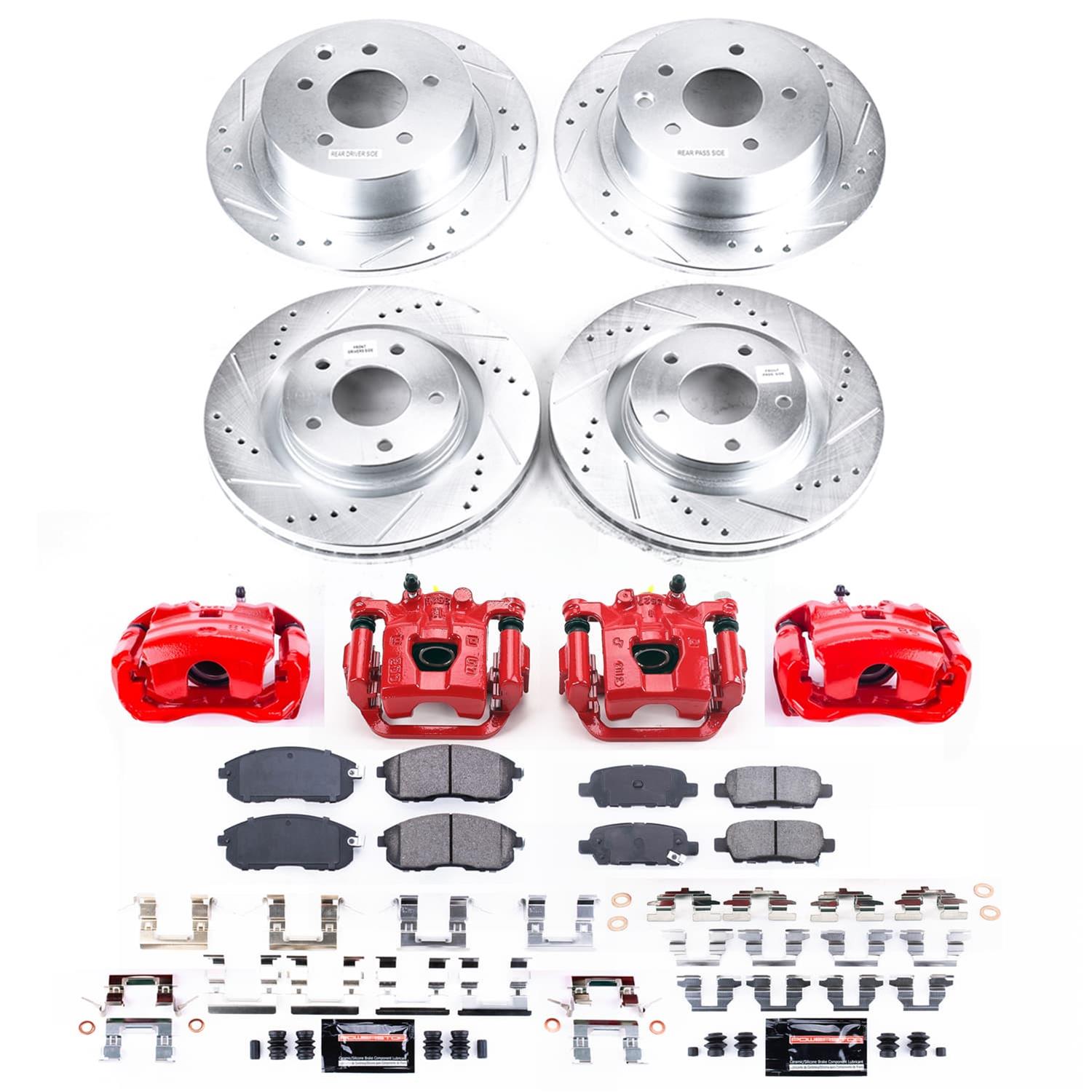 Power Stop 11-17 Nissan Juke Front and Rear Z23 Evolution Kit w/Calipers (1x psbK098, 1x psbS3582, 1x psbK8327, 1x psbS6640) thumbnail 2