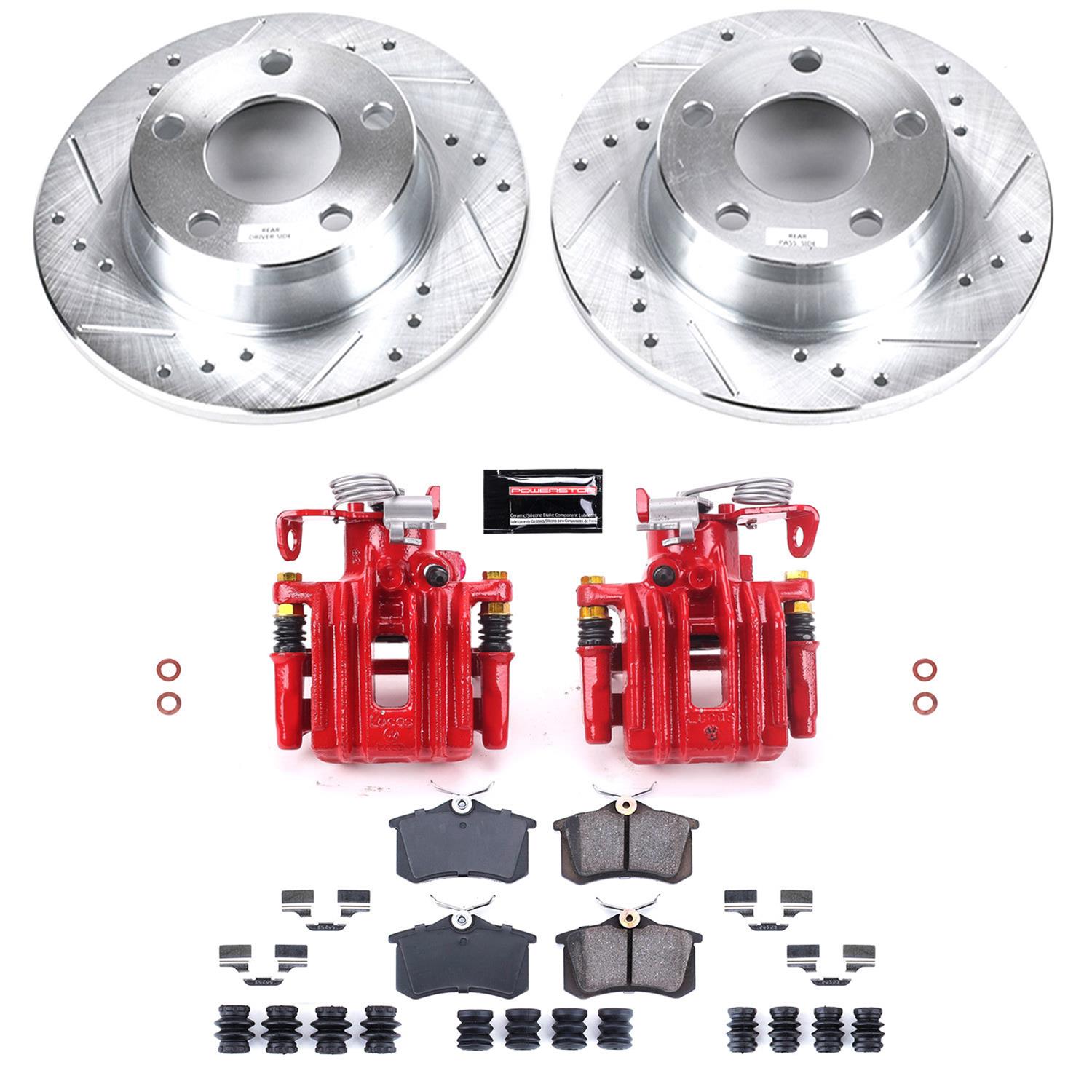 Power Stop 98-04 Audi A6 Quattro Rear Z23 Evolution Sport Brake Kit w/Calipers (1x psbS2636, 1x psbK941) thumbnail 2