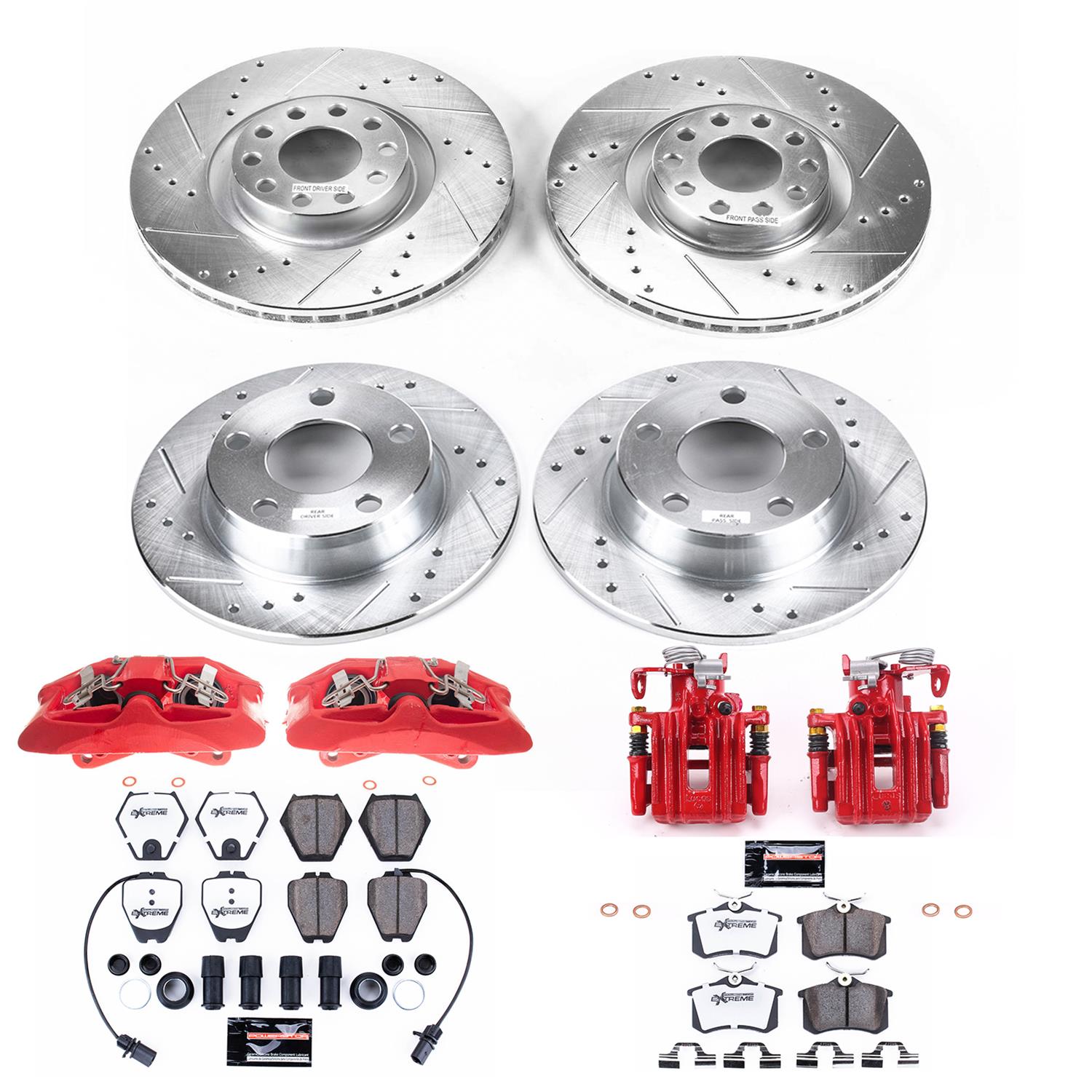 Power Stop 02-04 Audi A6 Quattro Front and Rear Z26 Street Kit w/Cals (1x psbK948-26, 1x psbK941-26, 1x psbS2636, 1x psbS2758) thumbnail 6