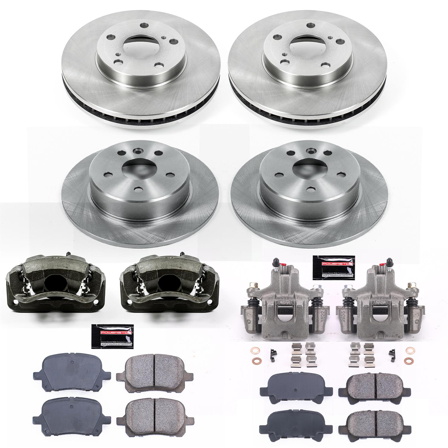 Power Stop 00-04 Toyota Avalon Front & Rear Autospecialty Brake Kit w/Calipers (1x psbKCOE2322, 1x psbKCOE1058) thumbnail 2