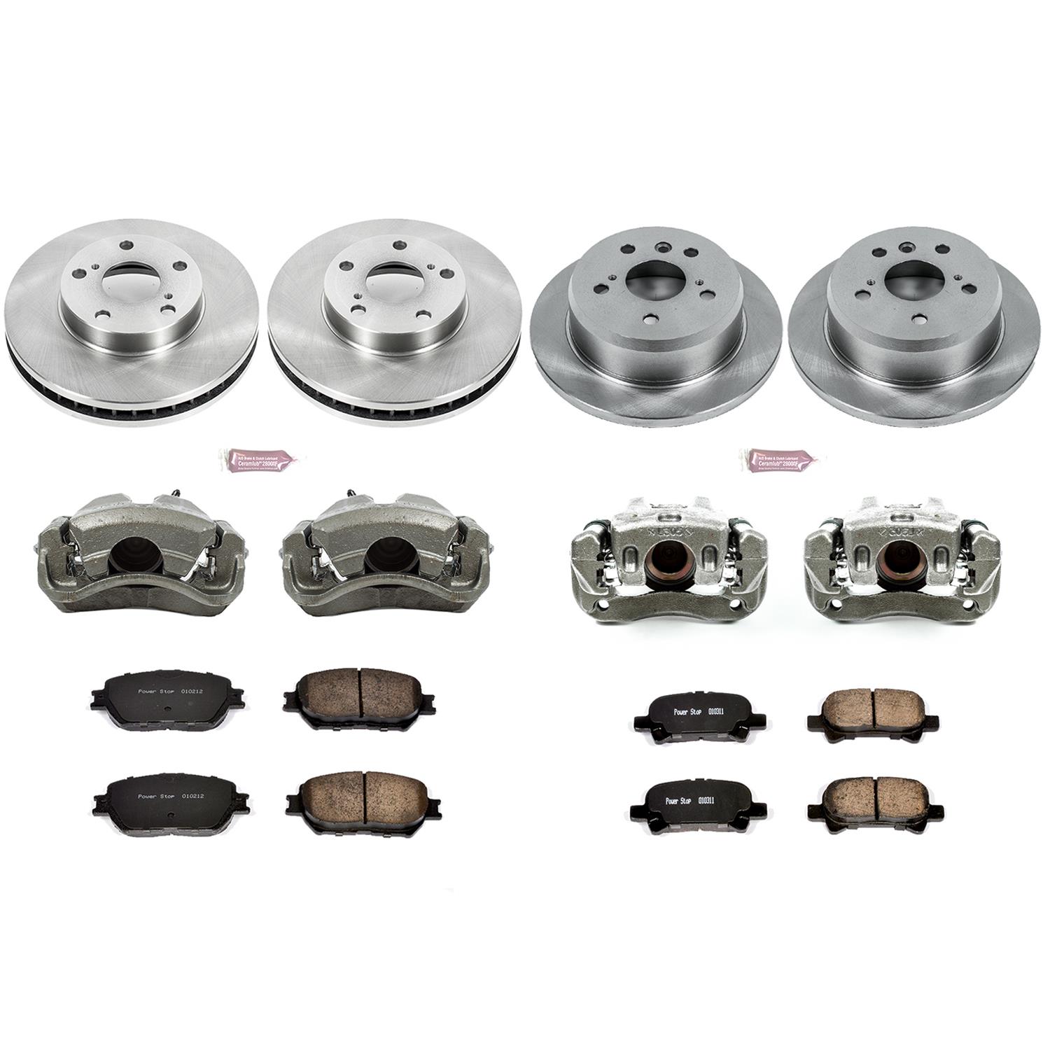 Power Stop 02-06 Toyota Camry Front & Rear Autospecialty Brake Kit w/Calipers (1x psbKCOE1064, 1x psbKCOE2417) thumbnail 2