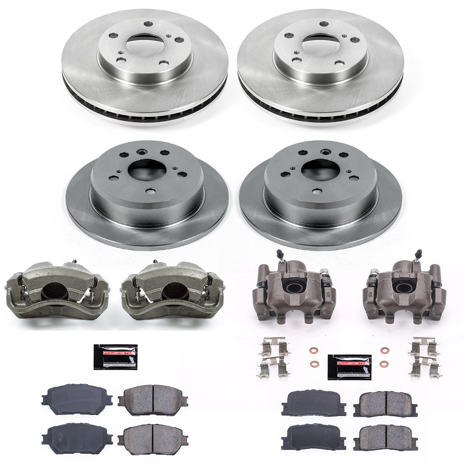 Power Stop 02-06 Toyota Camry Front & Rear Autospecialty Brake Kit w/Calipers (1x psbKCOE1064, 1x psbKCOE2418) thumbnail 2