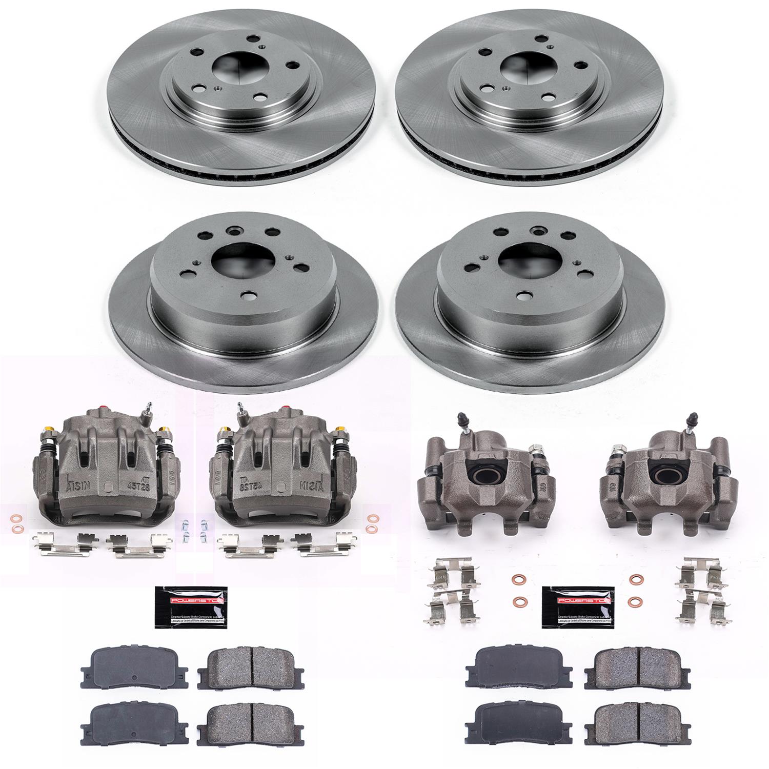 Power Stop 04-06 Lexus ES330 Front & Rear Autospecialty Brake Kit w/Calipers (1x psbKCOE1141, 1x psbKCOE2418) thumbnail 2