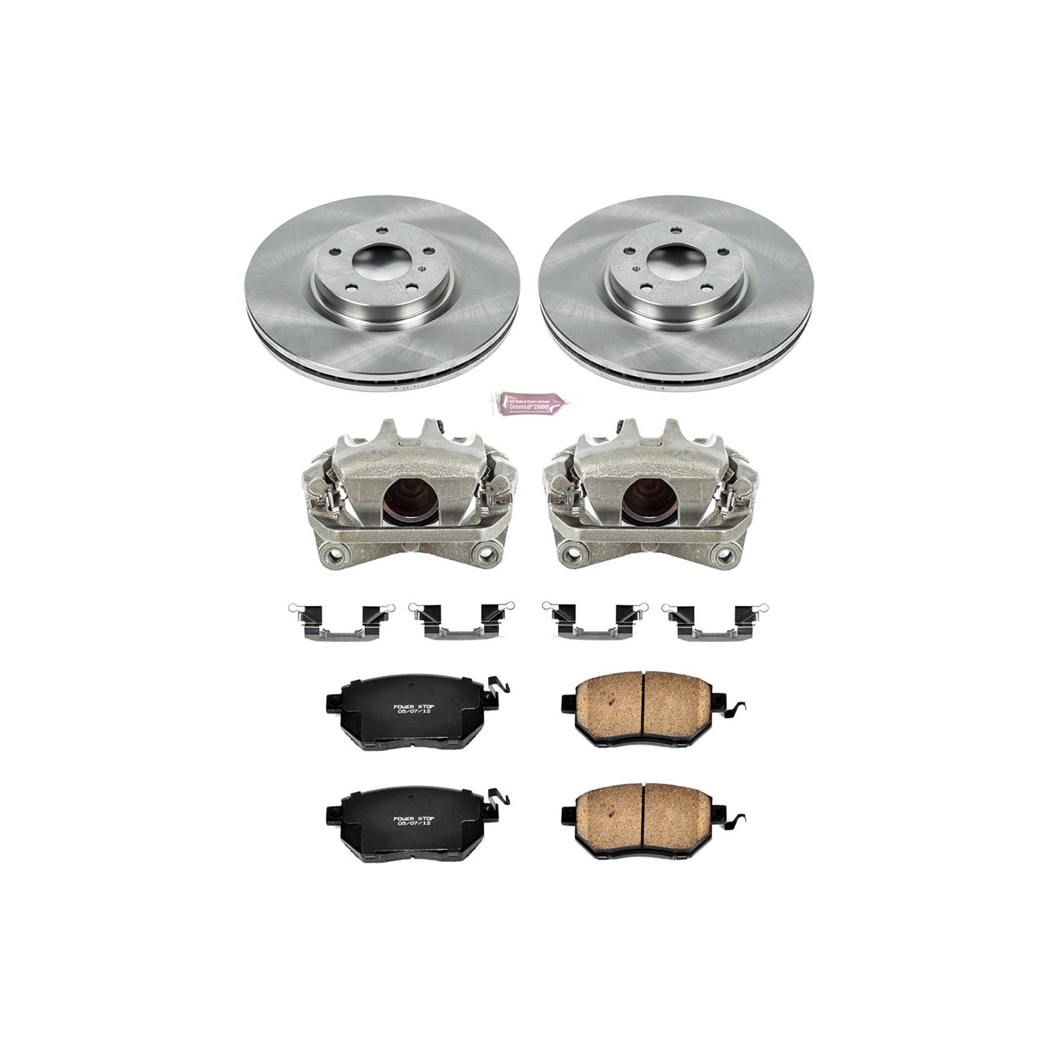 Power Stop 06-07 Nissan Murano Front Autospecialty Kit w/Cals (2x psbJBR1112, 1x psbL2880, 1x psbL2881, 1x psb16-969) thumbnail 2