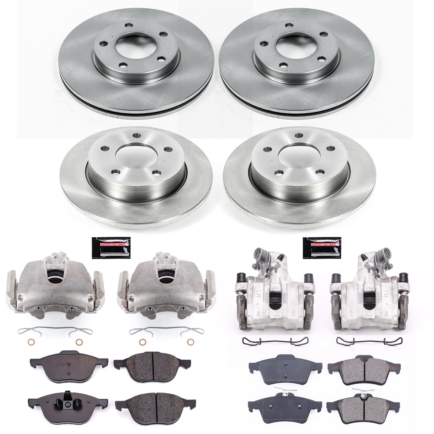 Power Stop 08-09 Mazda 3 Front & Rear Autospecialty Brake Kit w/Calipers (1x psbKCOE120A, 1x psbKCOE123) thumbnail 2
