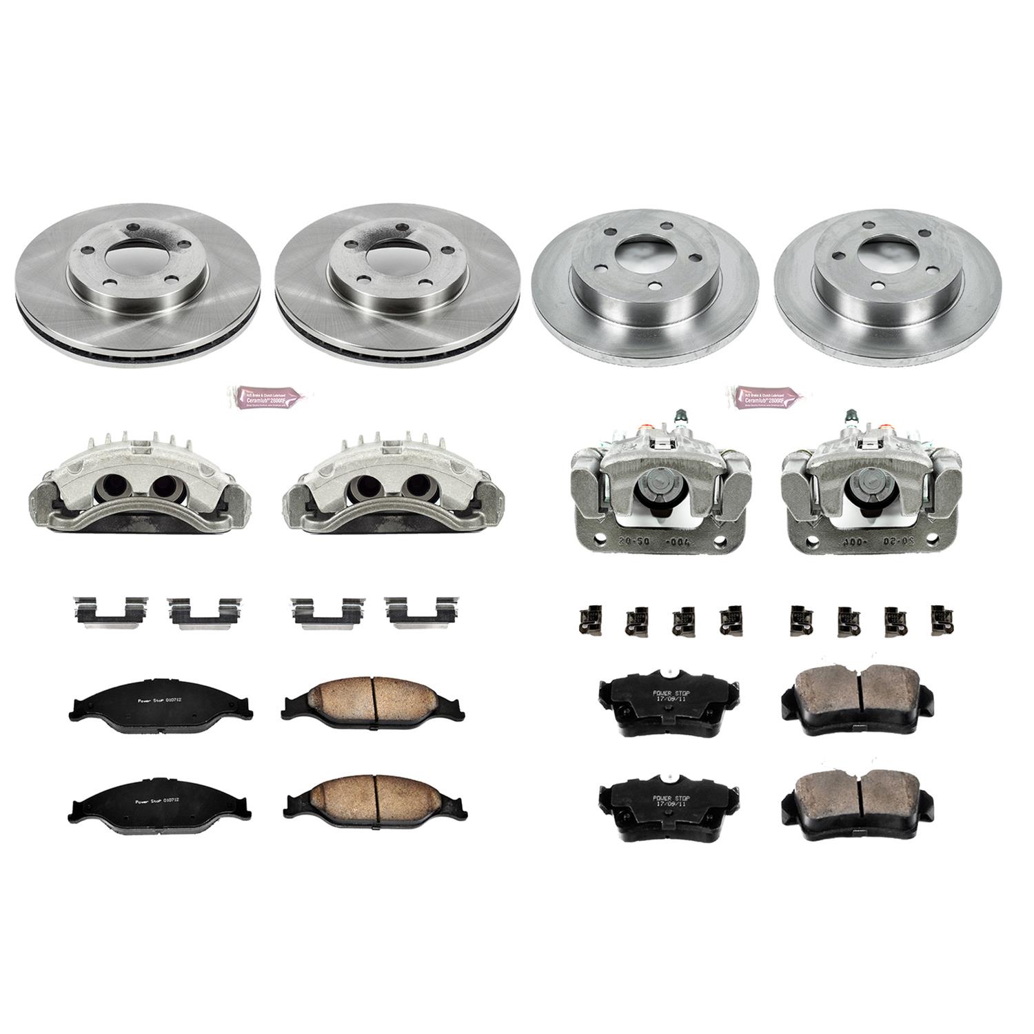 Power Stop 03-04 Ford Mustang Front & Rear Autospecialty Brake Kit w/Calipers (1x psbKCOE1301A, 1x psbKCOE1303) thumbnail 2