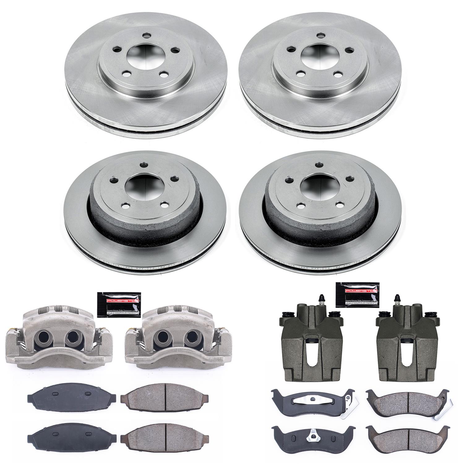 Power Stop 03-11 Ford Crown Victoria Front & Rear Autospecialty Kit w/Cals (Bundled Kit) thumbnail 2