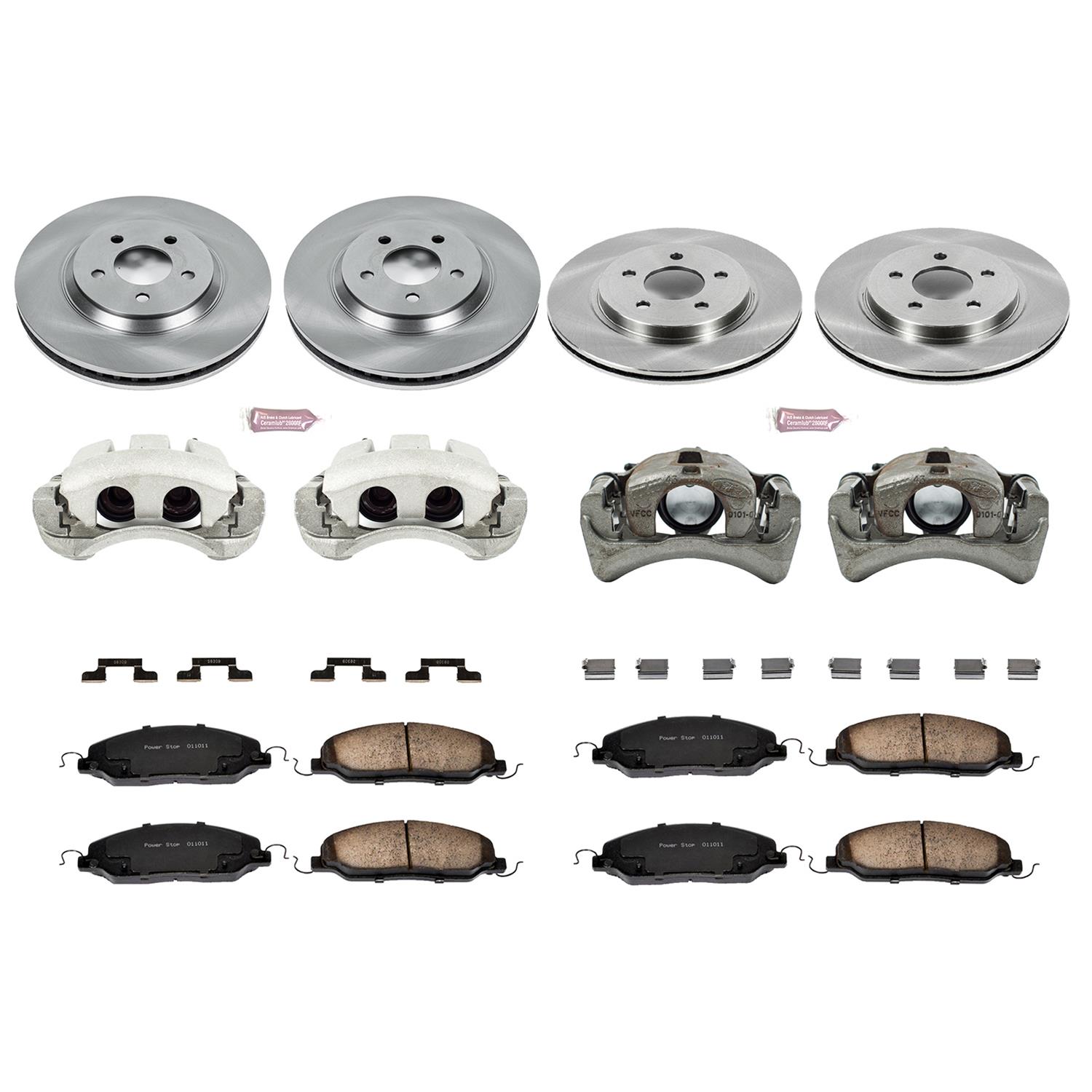 Power Stop 05-10 Ford Mustang Front & Rear Autospecialty Brake Kit w/Calipers (1x psbKCOE1380, 1x psbKCOE1384) thumbnail 2