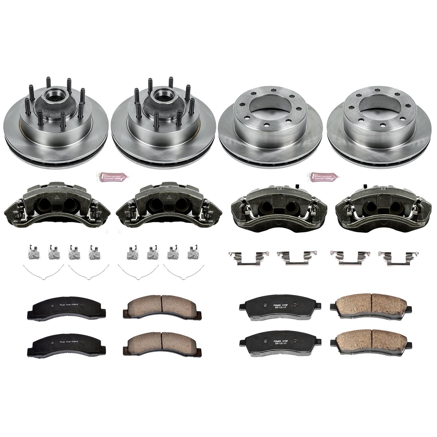 Power Stop 03-05 Ford Excursion Front & Rear Autospecialty Kit w/Calipers (Bundled Kit) thumbnail 2