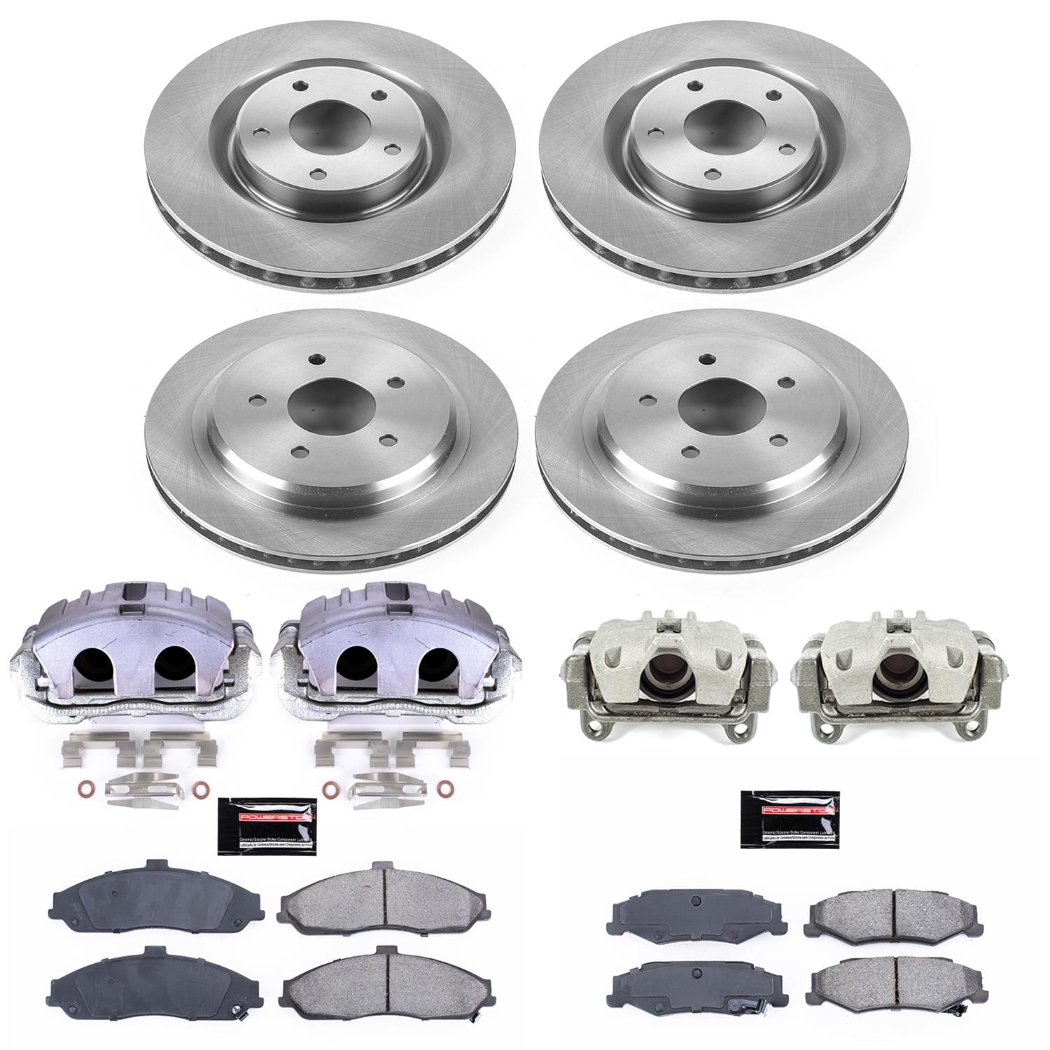 Power Stop 05-13 Chevrolet Corvette Front & Rear Autospecialty Brake Kit w/Calipers (1x psbKCOE1417B, 1x psbKCOE1563) thumbnail 2