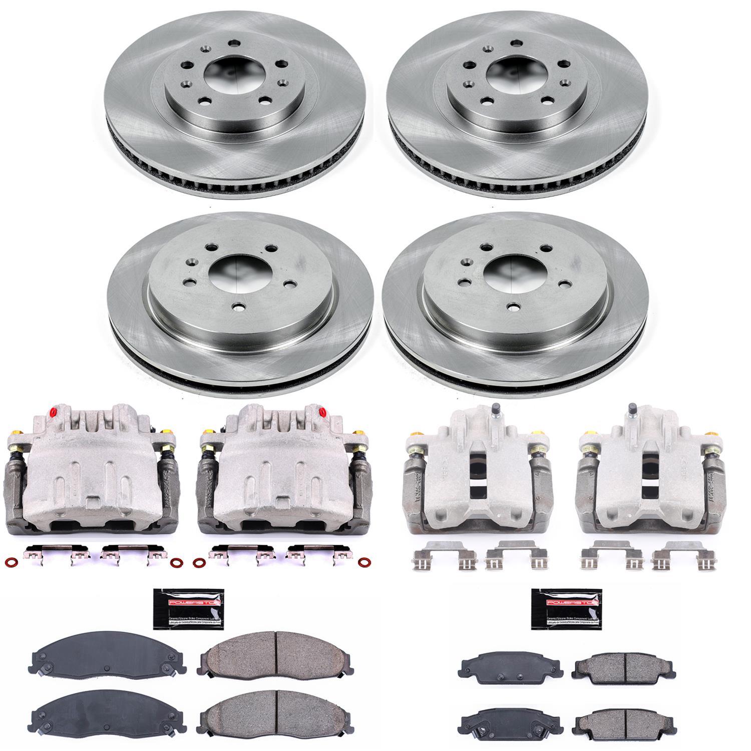 Power Stop 03-07 Cadillac CTS Front & Rear Autospecialty Brake Kit w/Calipers (1x psbKCOE1419, 1x psbKCOE1425) thumbnail 2