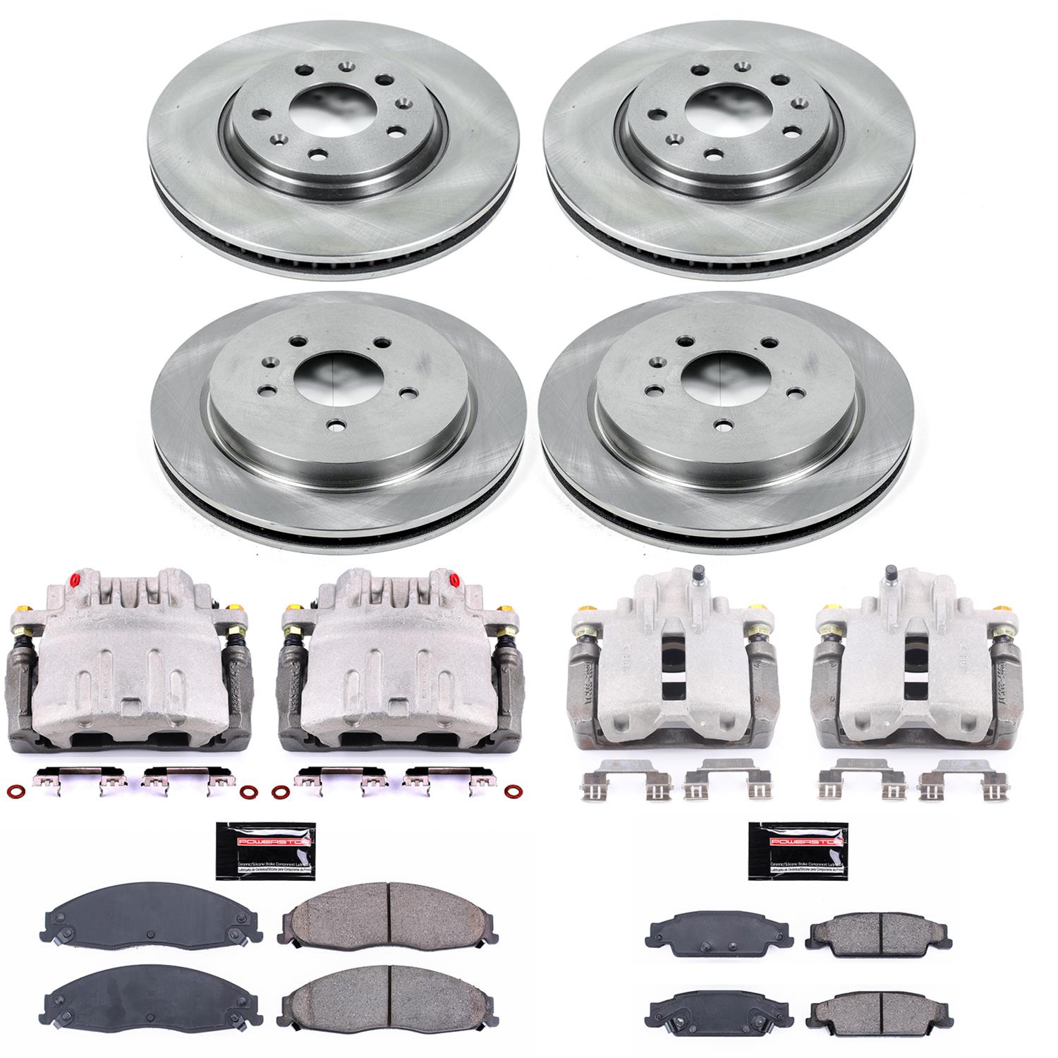 Power Stop 03-05 Cadillac CTS Front & Rear Autospecialty Brake Kit w/Calipers (1x psbKCOE1423, 1x psbKCOE1425) thumbnail 2