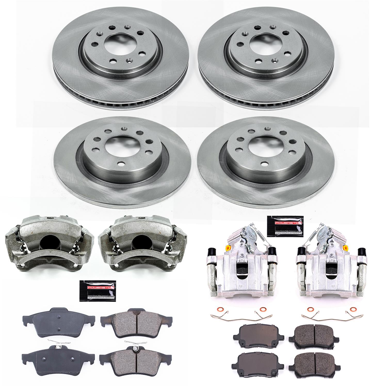 Power Stop 06-09 Pontiac Solstice Front & Rear Autospecialty Brake Kit w/Calipers (1x psbKCOE1433, 1x psbKCOE1436) thumbnail 2