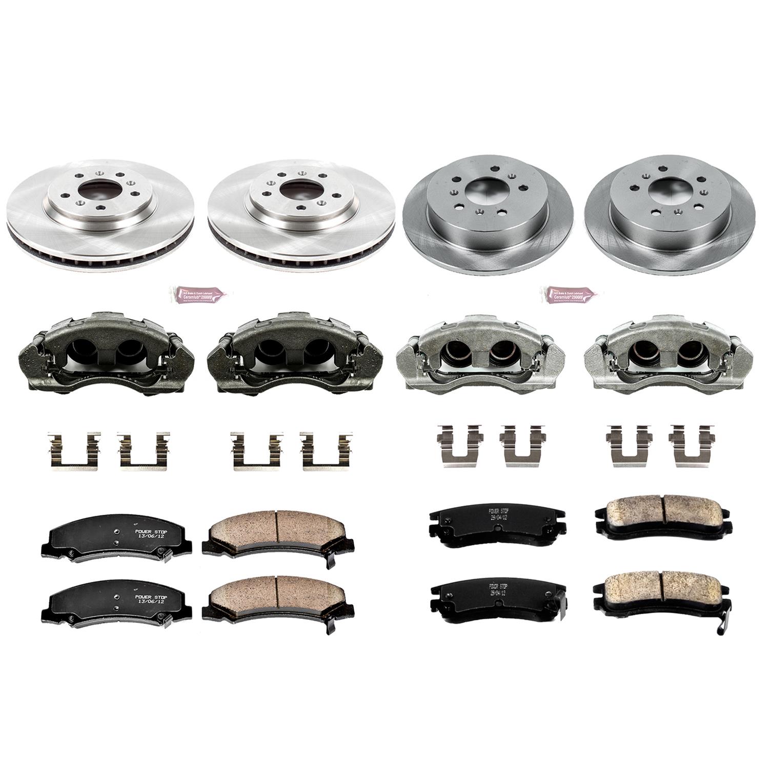 Power Stop 06-10 Chevrolet Impala Front & Rear Autospecialty Kit w/Cals (Bundled Kit) thumbnail 2