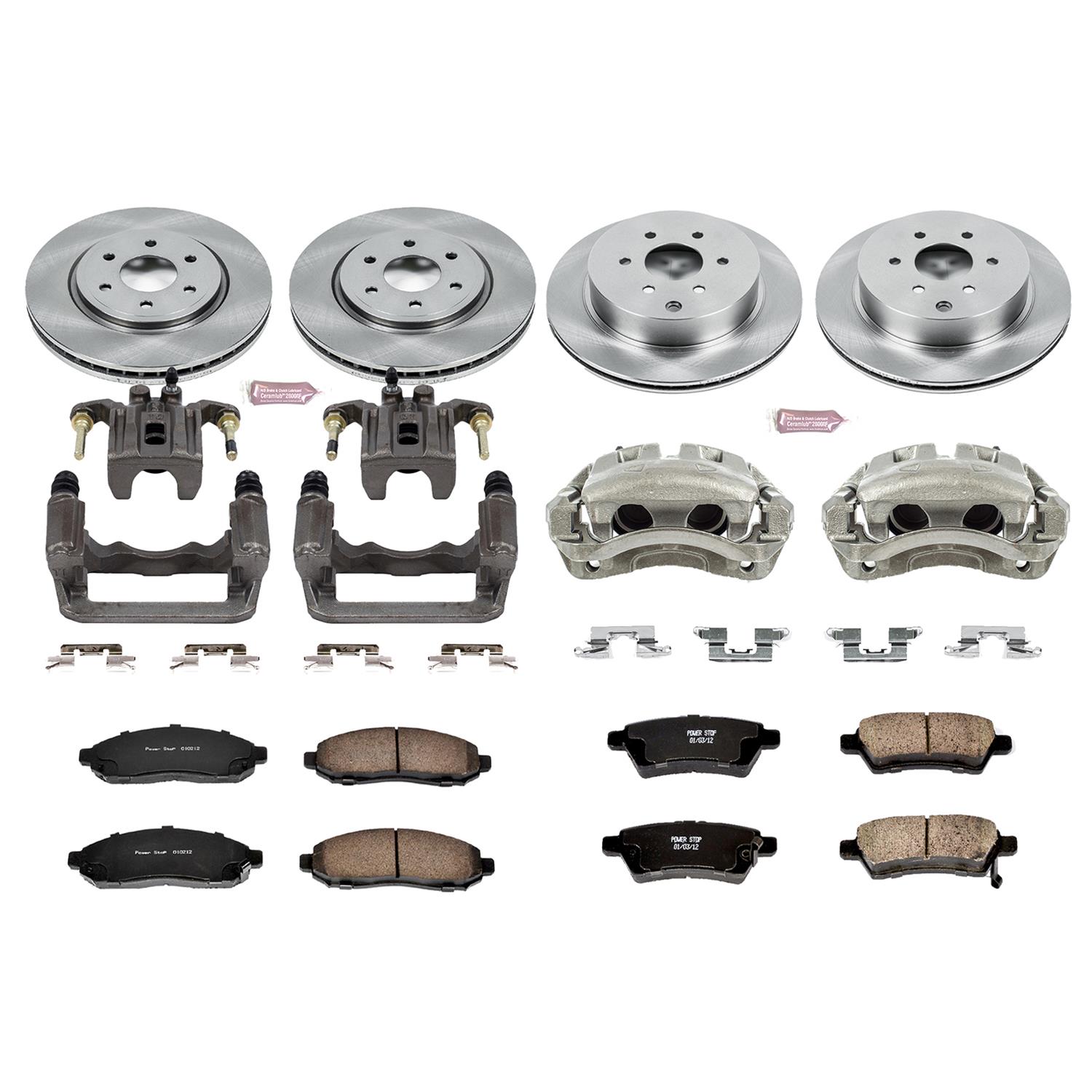 Power Stop 05-12 Nissan Pathfinder Front & Rear Autospecialty Kit w/Cals (Bundled Kit) thumbnail 2