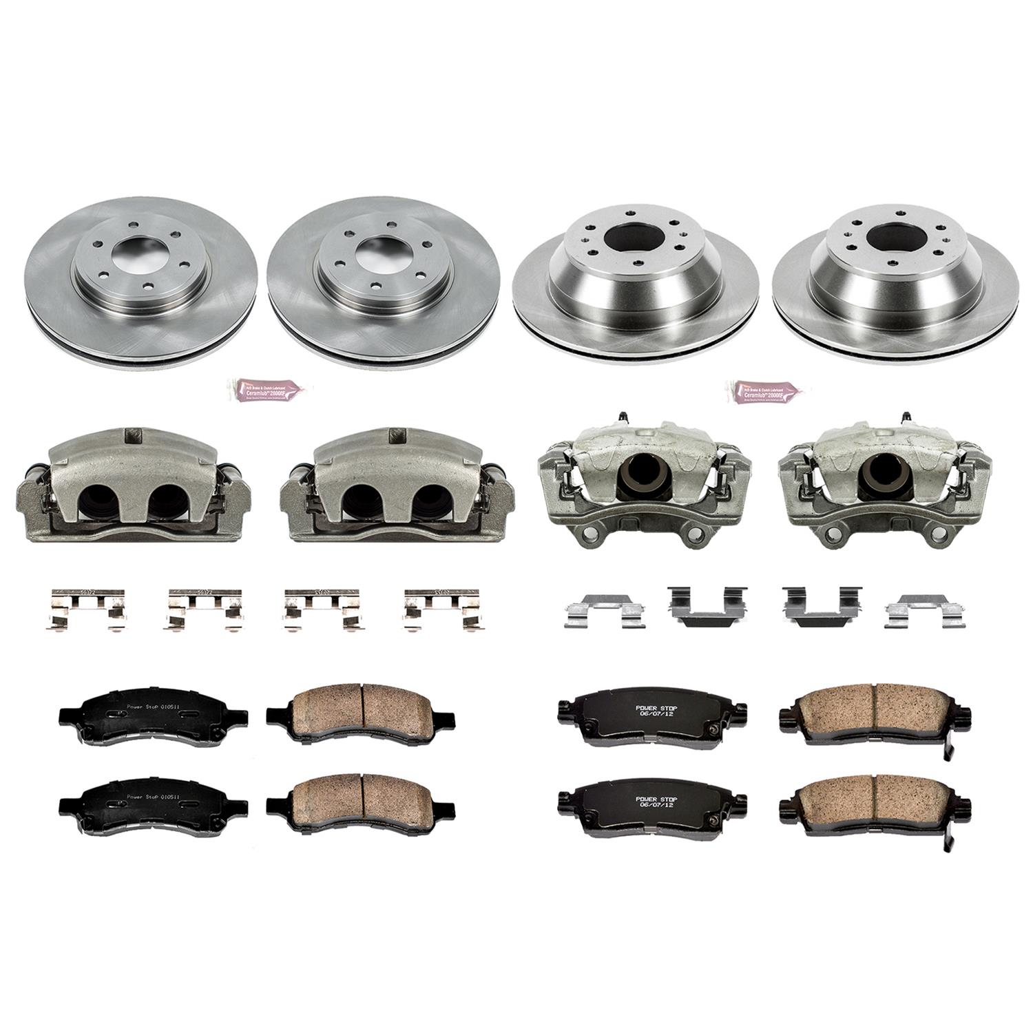 Power Stop 06-09 Chevrolet Trailblazer Front & Rear Autospecialty Kit w/Cals (Bundled Kit) thumbnail 2