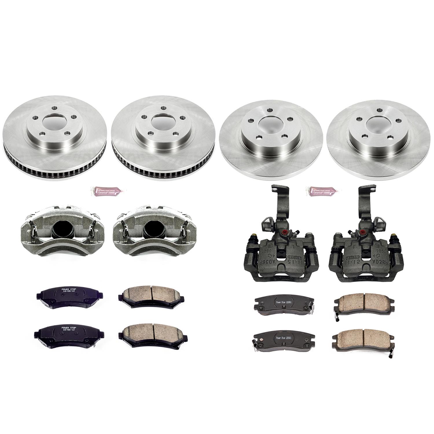 Power Stop 03-05 Buick Park Avenue Front & Rear Autospecialty Brake Kit w/Calipers (1x psbKCOE1566, 1x psbKCOE1542) thumbnail 2