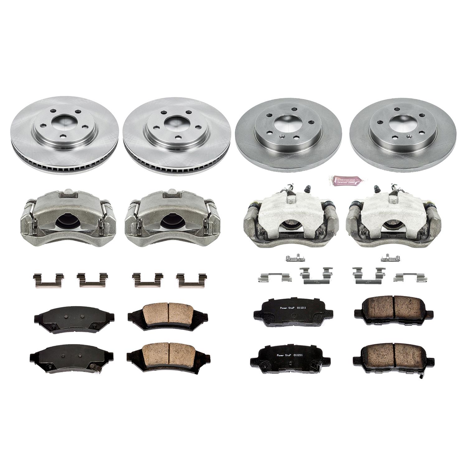 Power Stop 2004 Pontiac Grand Prix Front & Rear Autospecialty Brake Kit w/Calipers (1x psbKCOE1586A, 1x psbKCOE1602) thumbnail 2