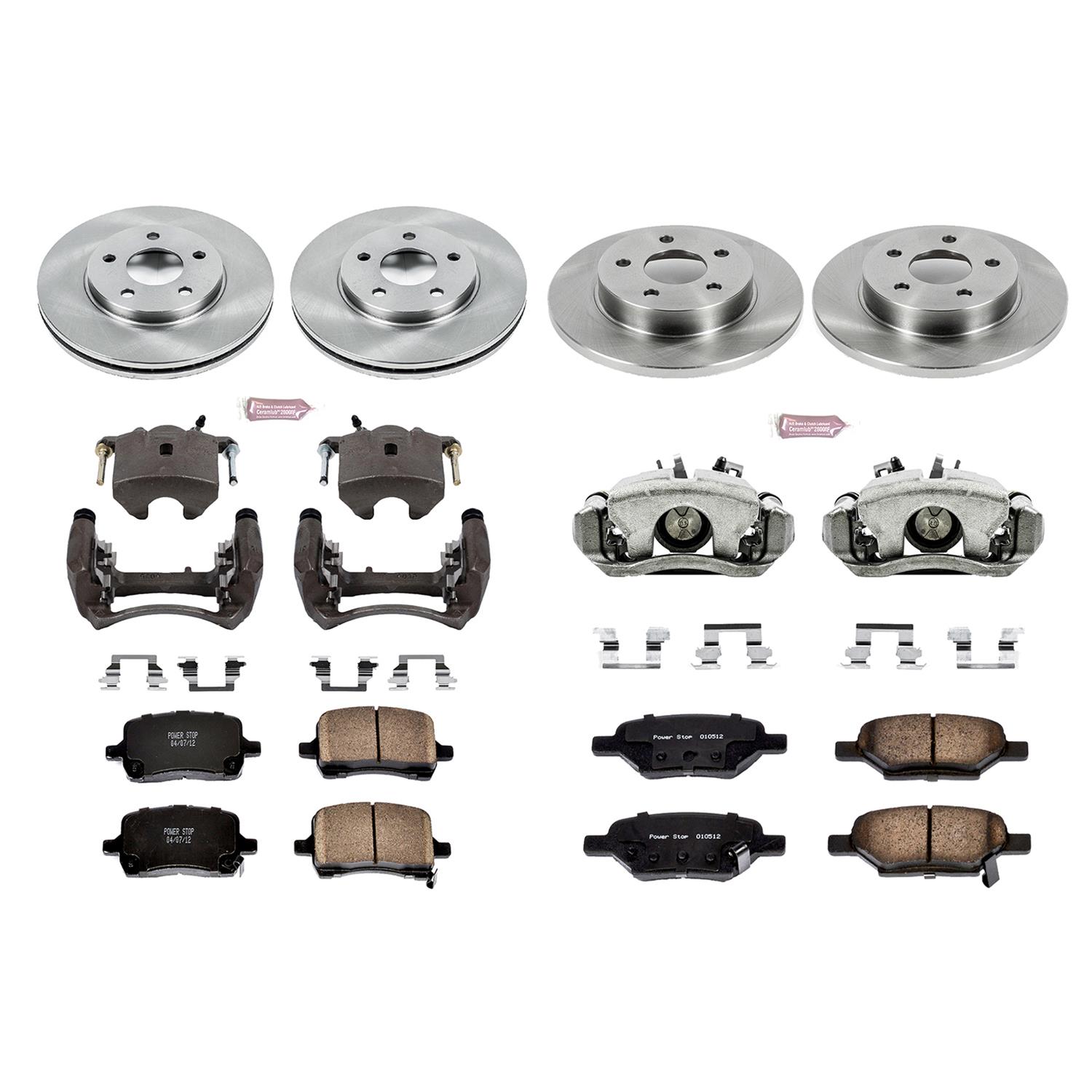 Power Stop 04-08 Chevrolet Malibu Front & Rear Autospecialty Brake Kit w/Calipers (1x psbKCOE1617, 1x psbKCOE1616) thumbnail 2