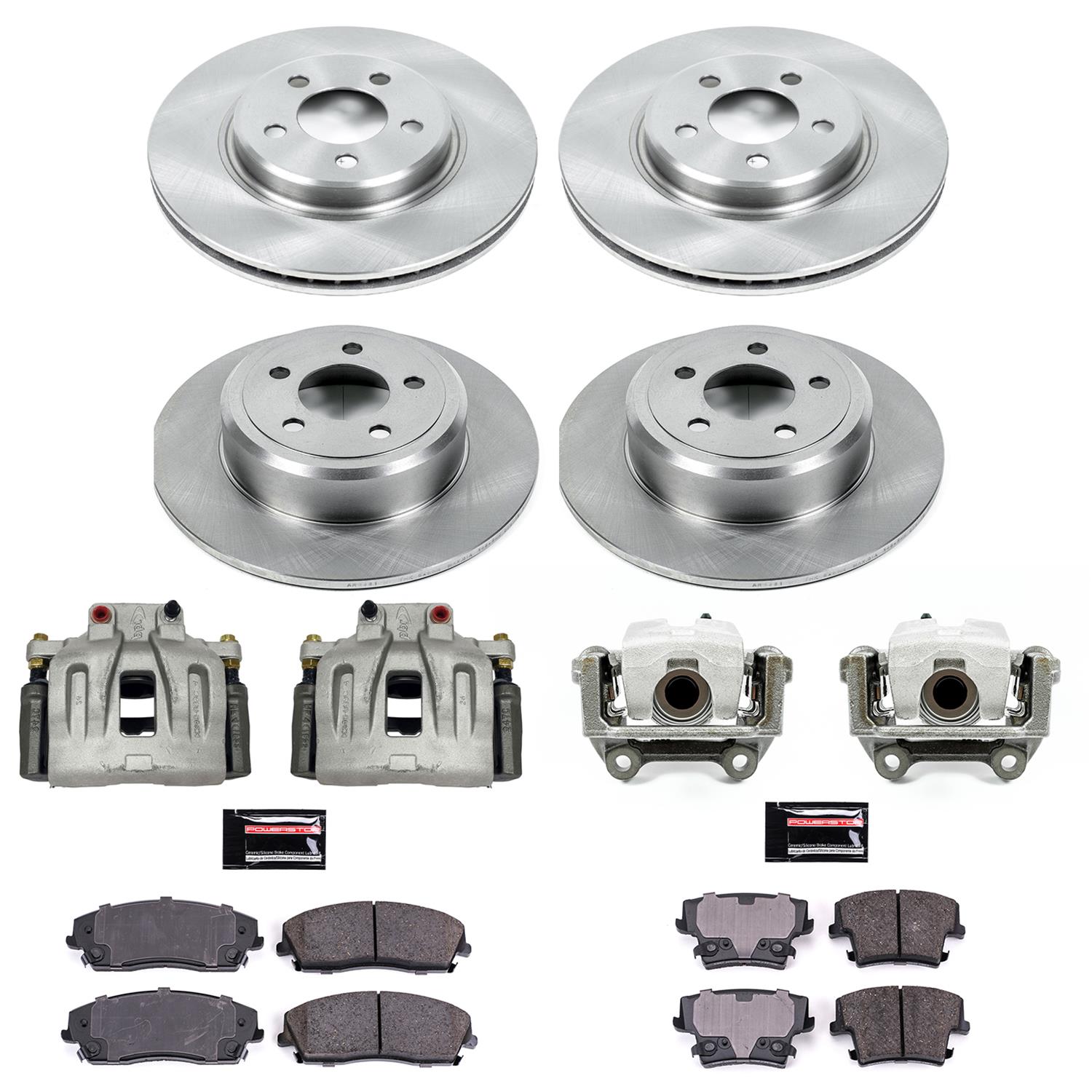 Power Stop 12-19 Chrysler 300 Front & Rear Autospecialty Brake Kit w/Calipers (1x psbKCOE1714A, 1x psbKCOE1719) thumbnail 2