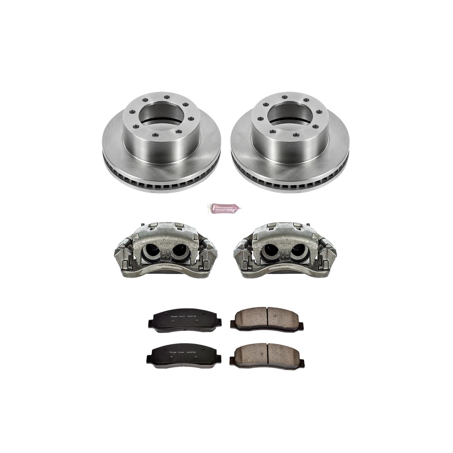Power Stop 10-12 Ford F-450 Super Duty Front Autospecialty Kit w/Cals (2x psbAR85107, 1x psbL4996, 1x psbL4997, 1x psb16-1069) thumbnail 2