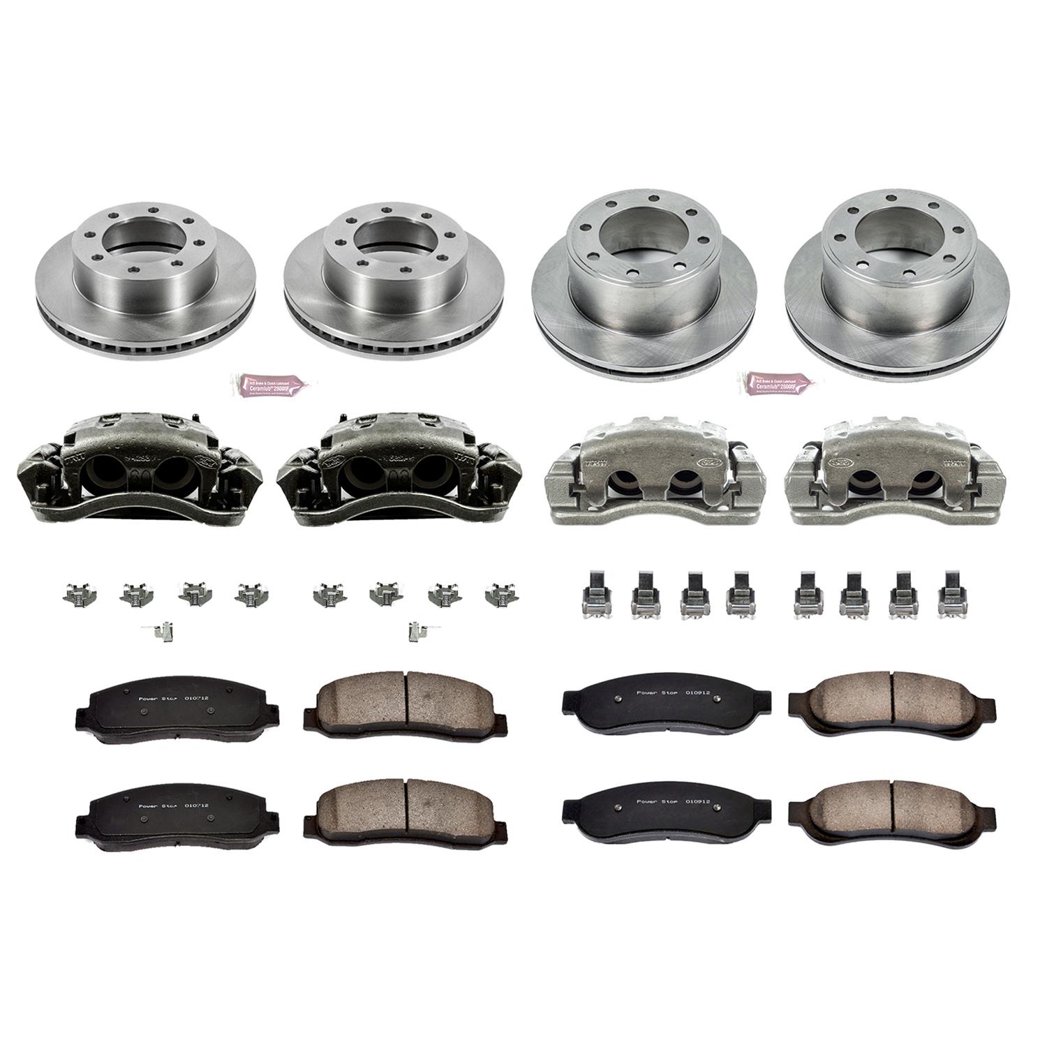 Power Stop 05-07 Ford F-250 Super Duty Front & Rear Autospecialty Kit w/Cals (Bundled Kit) thumbnail 2